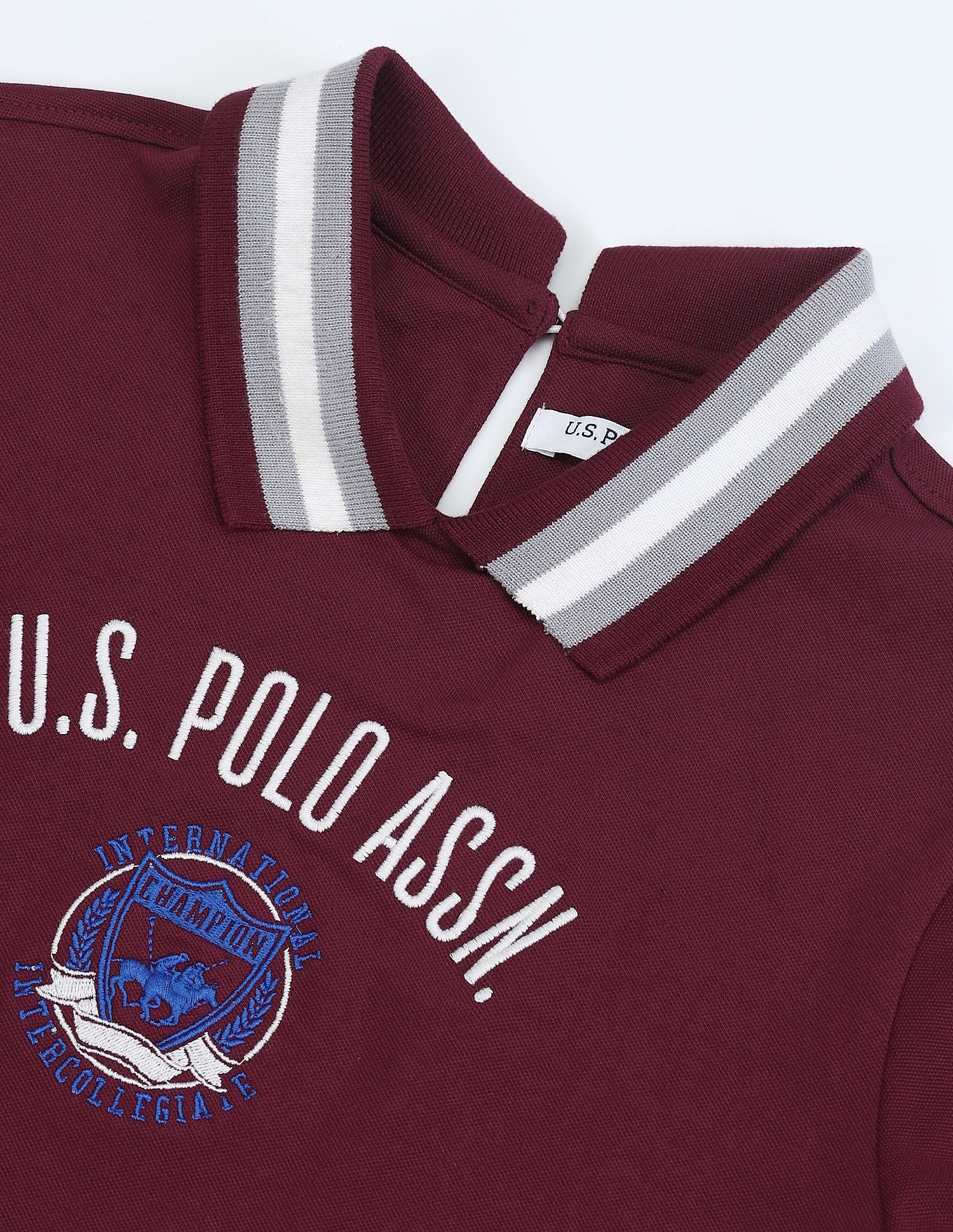 Varsity Logo Polo Shirt Maroon - U.S. Polo Assn. India | Large