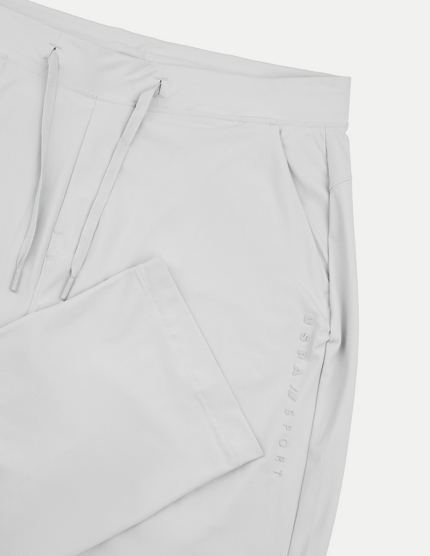 Mid Rise Regular Fit Active Track Pants Light Grey - U.S. Polo Assn. India | Large