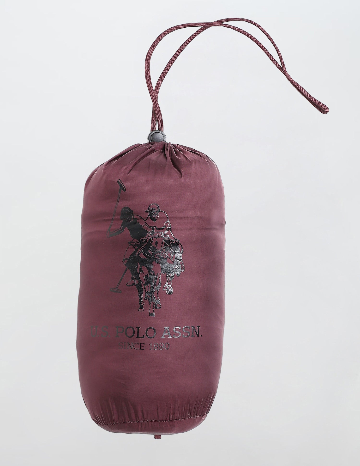 Regular Fit Packable Puffer Jacket Dark Red - U.S. Polo Assn. India | Large