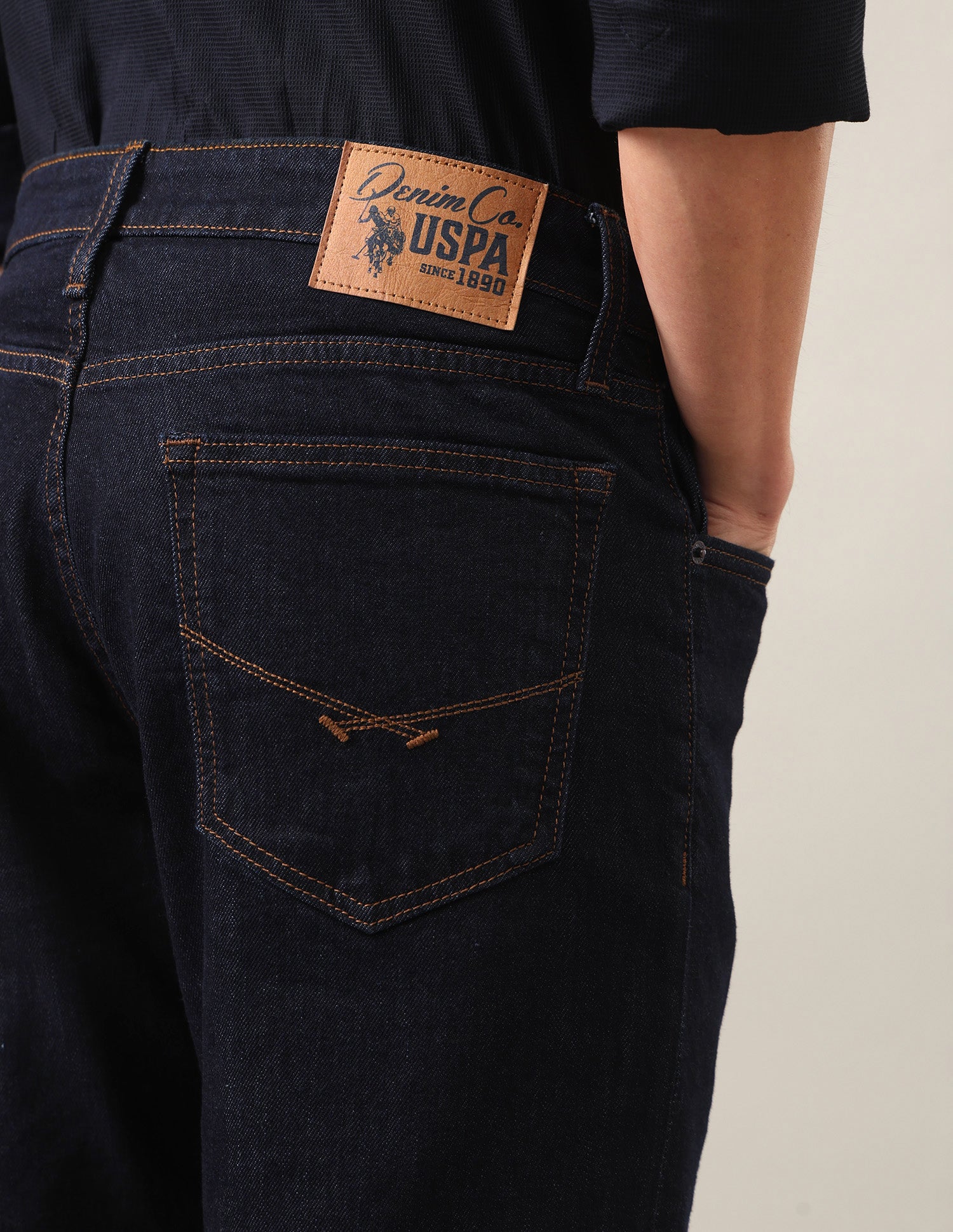 Connor Bootcut Fit Blue Jeans Rinse Blue - U.S. Polo Assn. India | Large