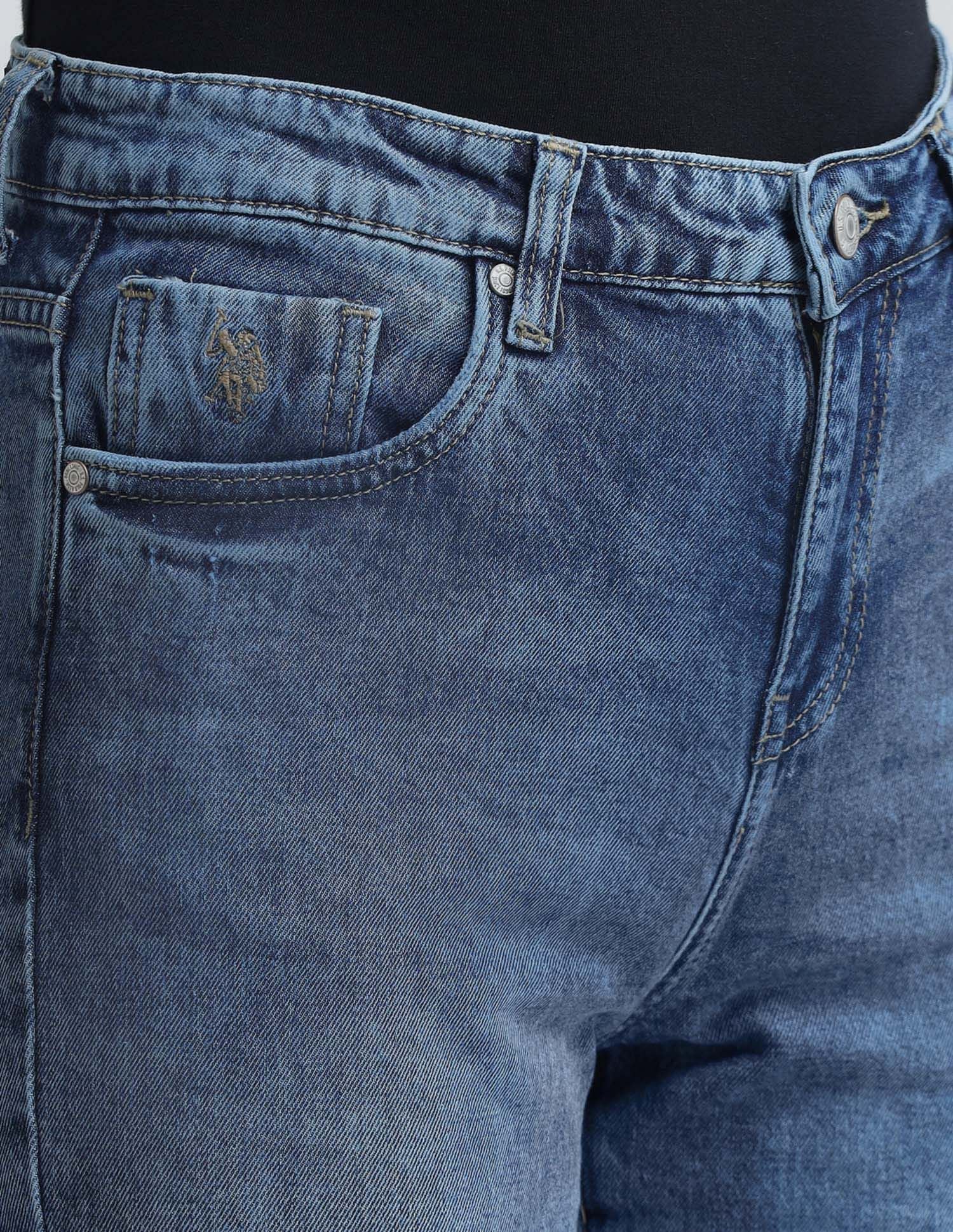 Bootcut Fit Blue Jeans Blue - U.S. Polo Assn. India | Large