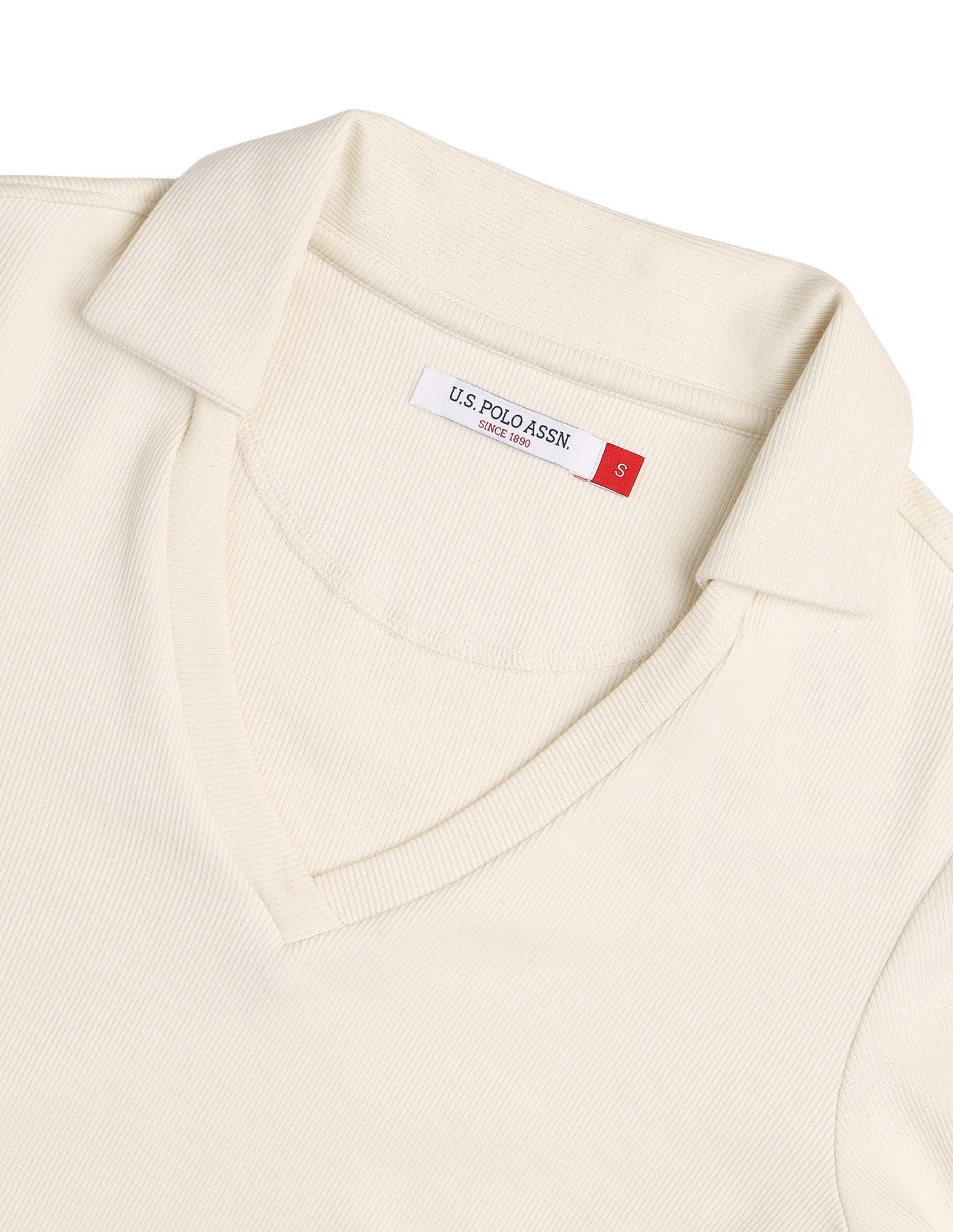 Textured Regular Fit Top Beige - U.S. Polo Assn. India | Large