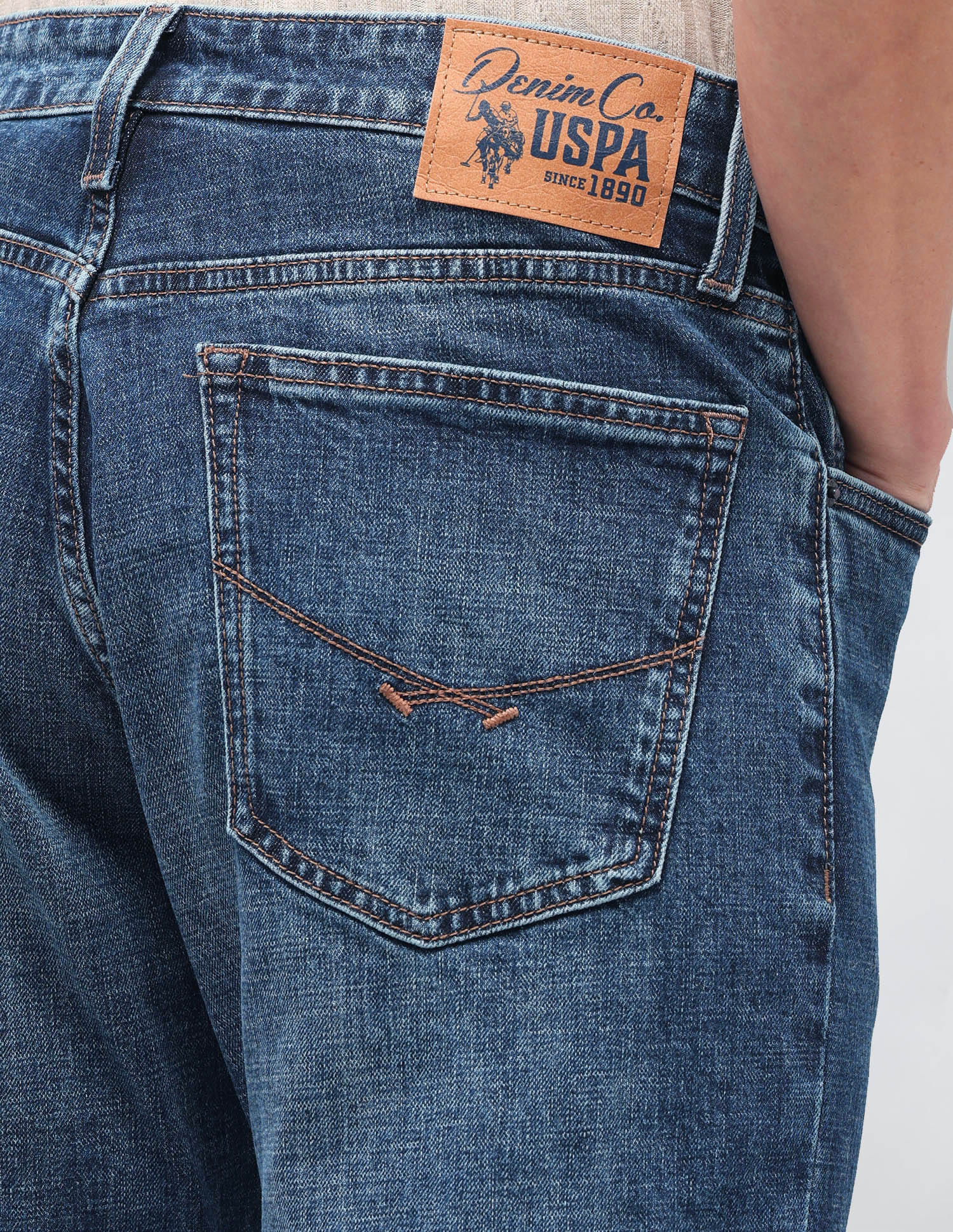 Solid Bootcut Jeans Blue - U.S. Polo Assn. India | Large