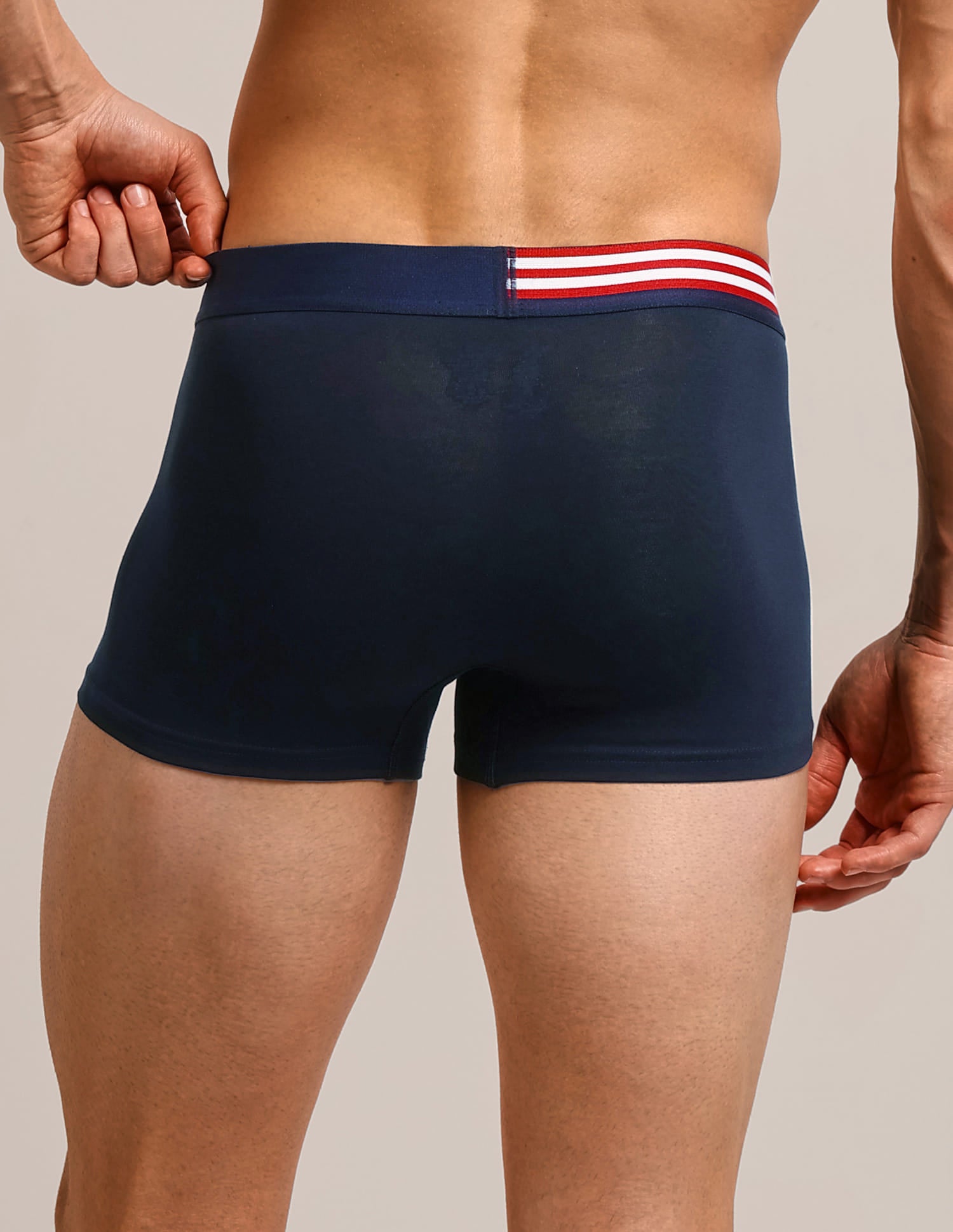 Solid Elastic Waistband OET06-P5 Trunks - Pack Of 5 Multi-colour - U.S. Polo Assn. India | Large