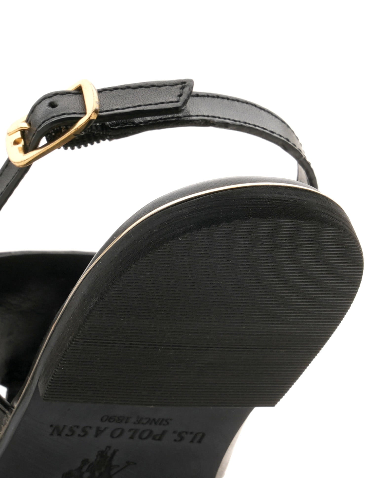 Women Beatrix Solid Flats Black - U.S. Polo Assn. India | Large