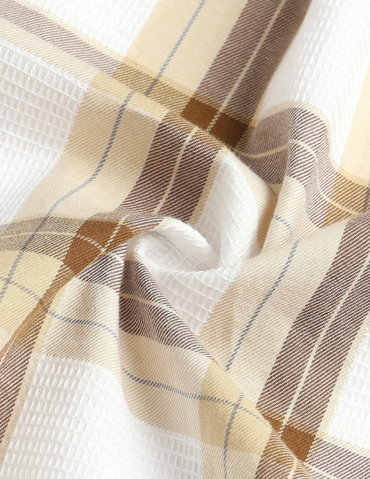 White Harbour Tartan Checked Shirt Mustard - U.S. Polo Assn. India | Large