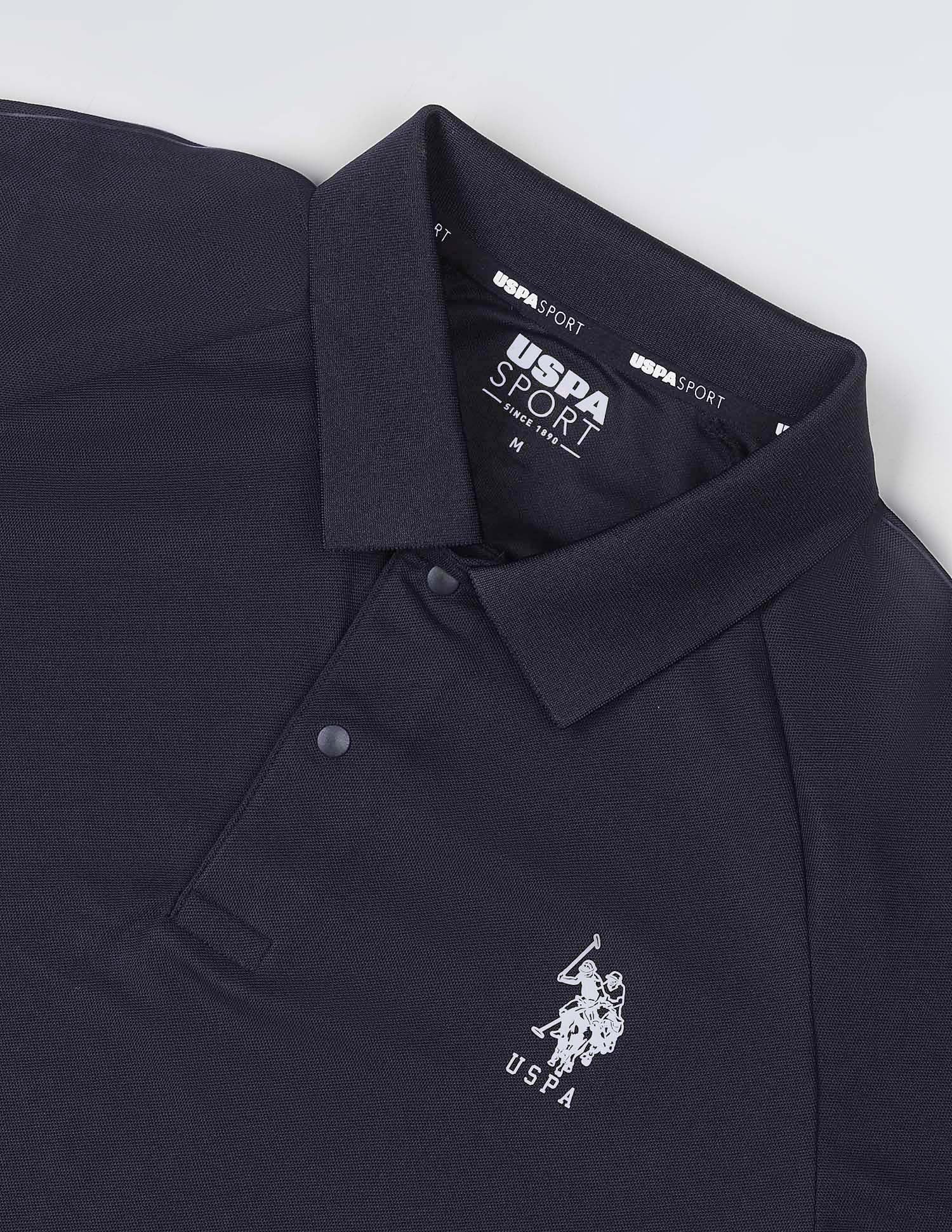 Solid Slim Fit Polo Shirt Navy - U.S. POLO ASSN. | Large