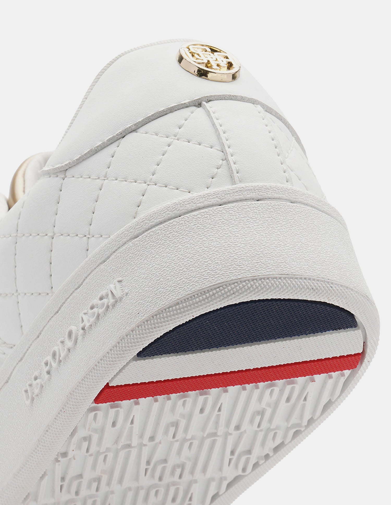 Simone 3.0 Off White Quilting Detail Sneakers Shoes Off White - U.S. Polo Assn. India | Large