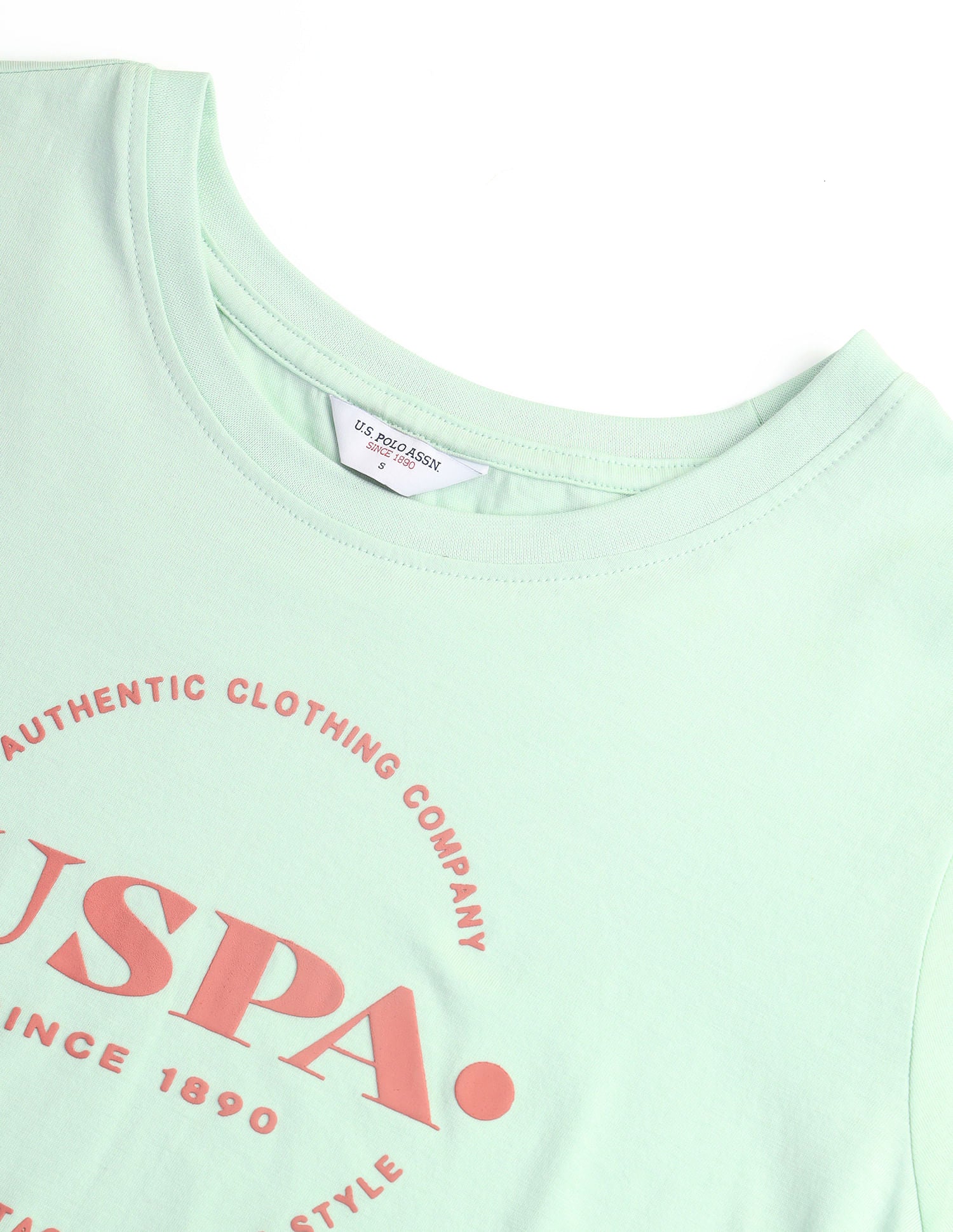 HD Print Regular Fit T-Shirt Mint - U.S. POLO ASSN. | Large