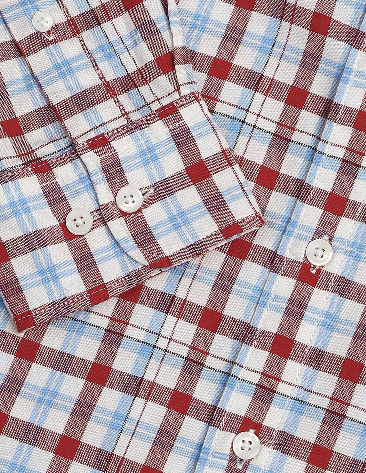 Cutaway Collar Premium Cotton Shirt Red - U.S. Polo Assn. India | Large
