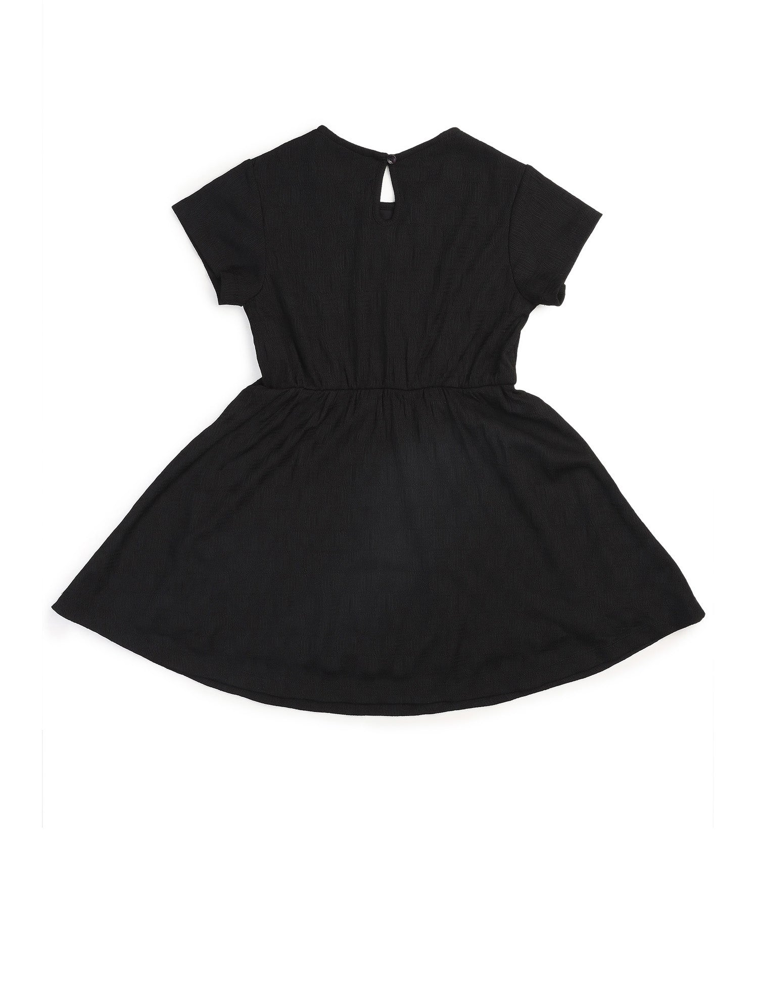 Girls Textured A-Line Dress Black - U.S. POLO ASSN. | Large