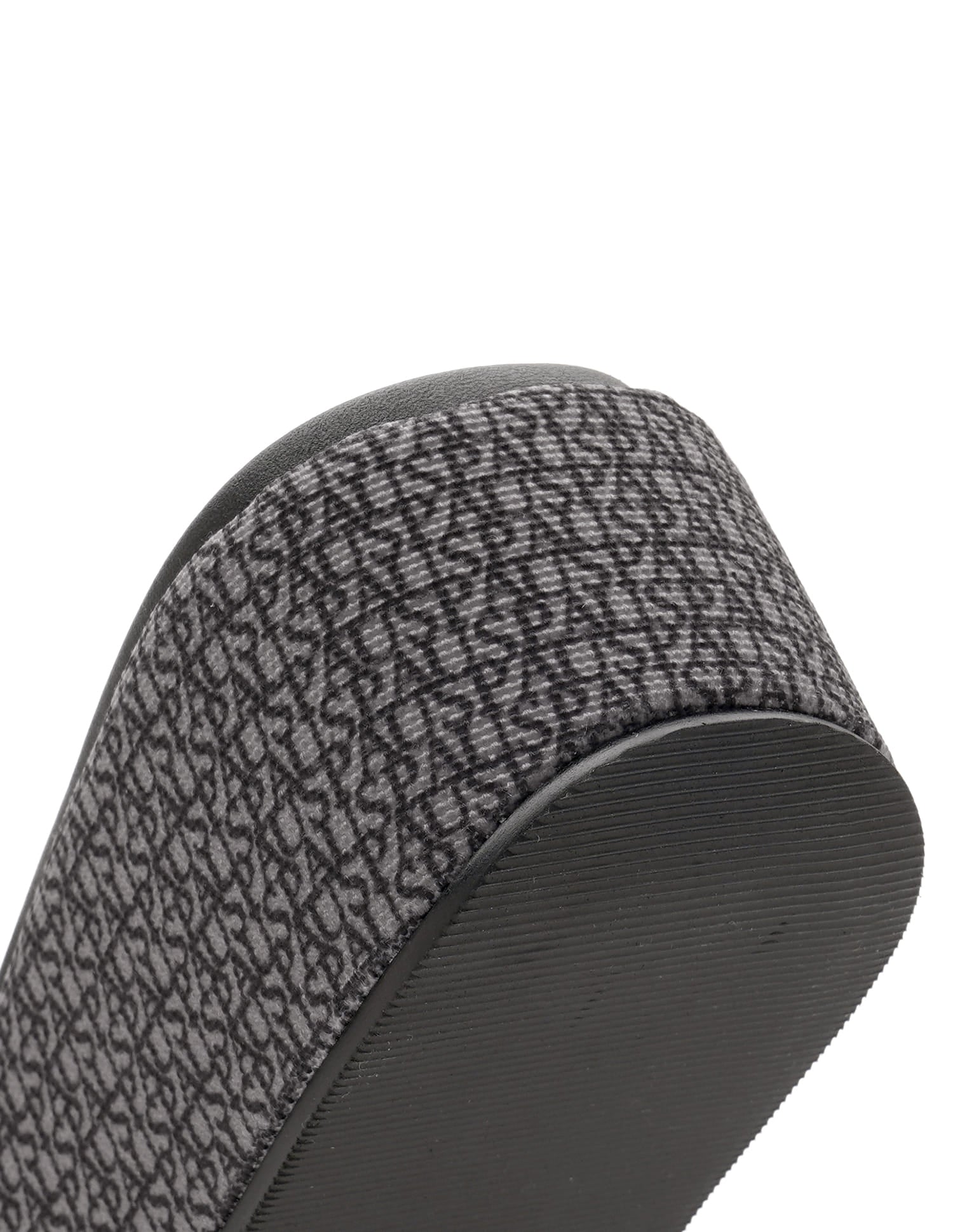 Women Open Toe Brand Print Savina Sandals Black - U.S. Polo Assn. India | Large
