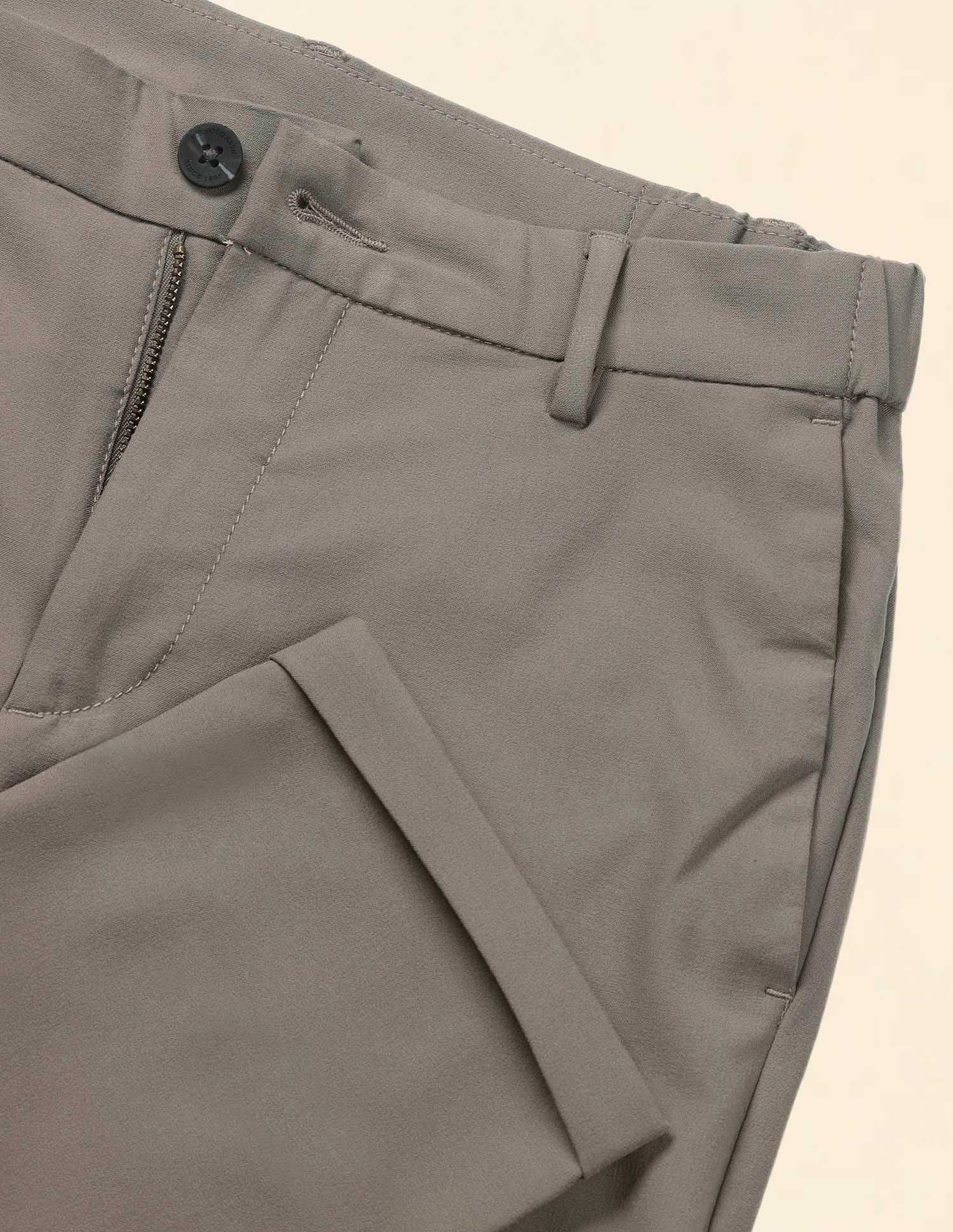 Austin Slim Fit Solid Trousers Brown - U.S. Polo Assn. India | Large