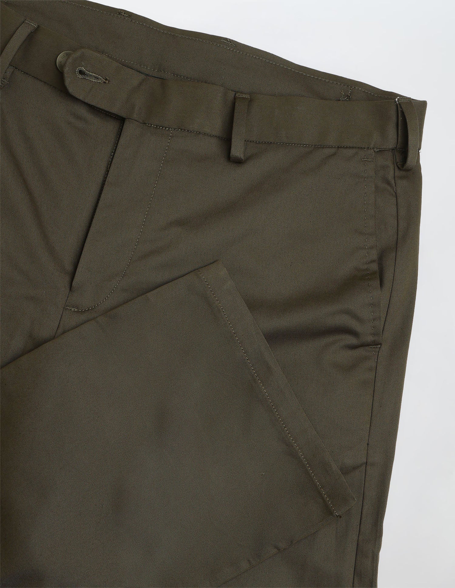 Twill Riley Straight Fit Trousers Olive - U.S. Polo Assn. India | Large