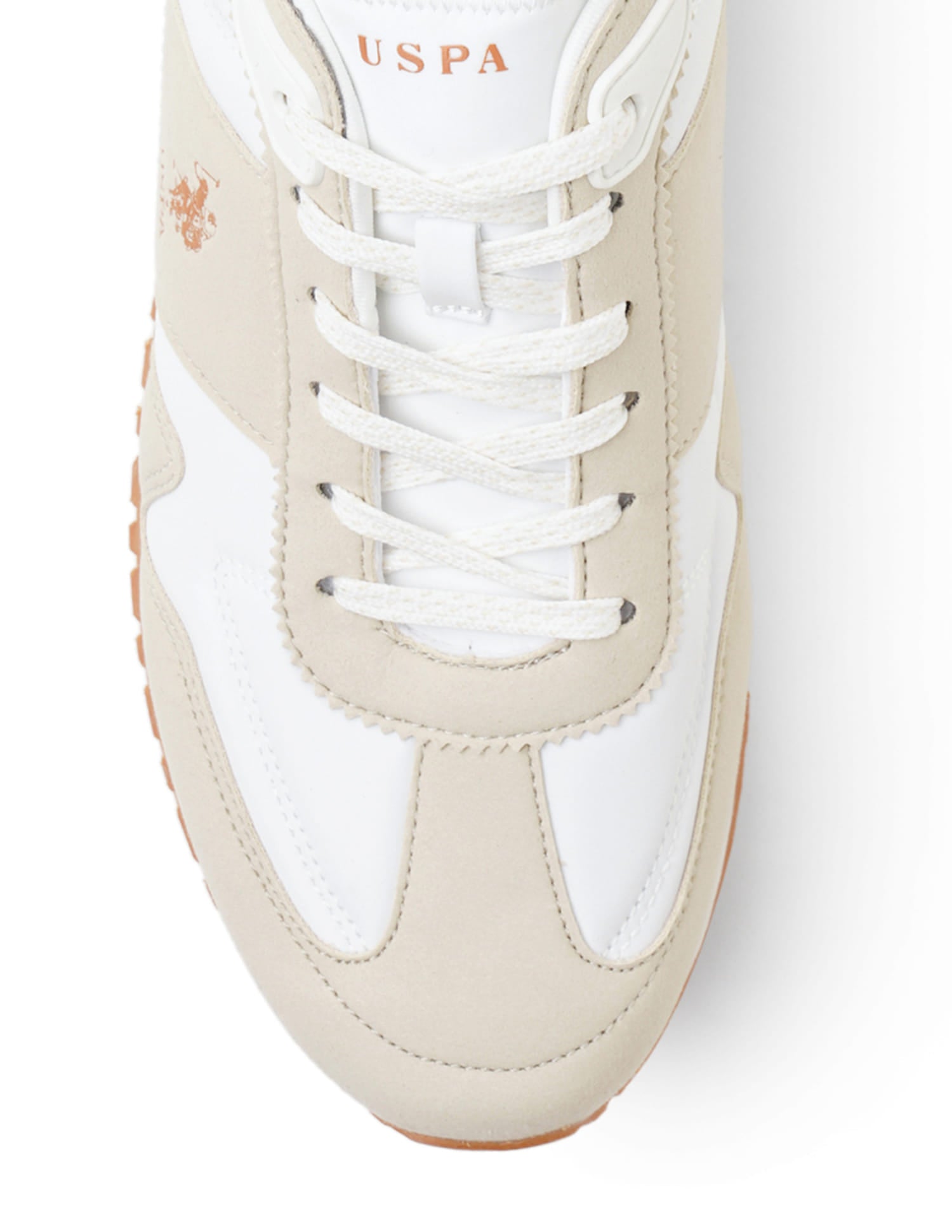 Men Tygo Beige Retro Sneakers Beige and White - U.S. Polo Assn. India | Large