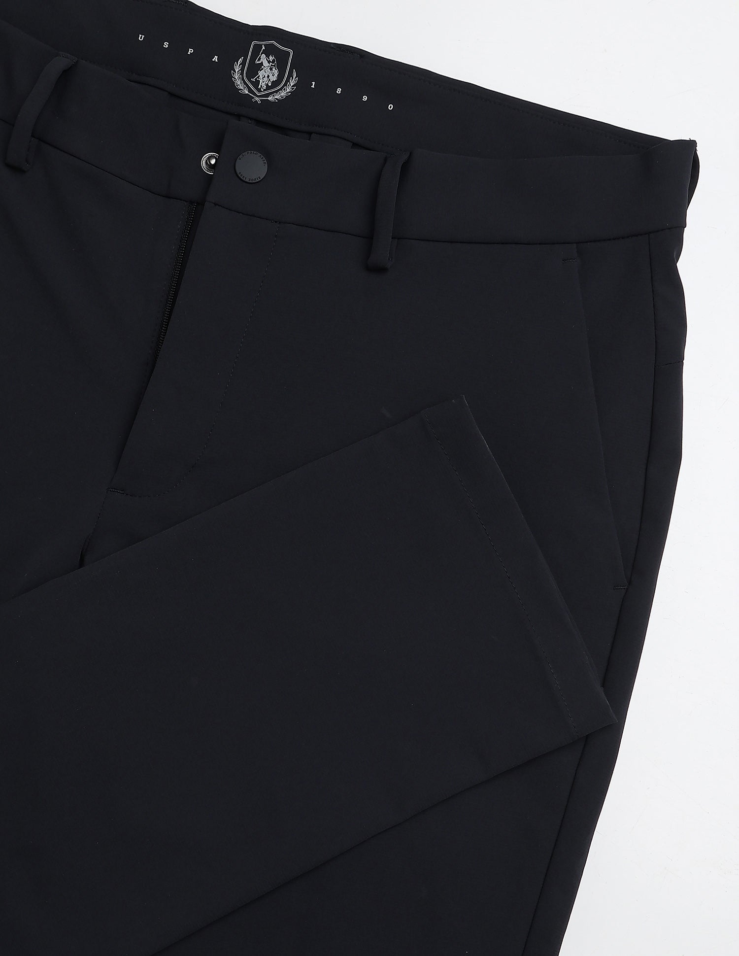 Satin Austin Slim Fit Trousers Navy - U.S. Polo Assn. India | Large