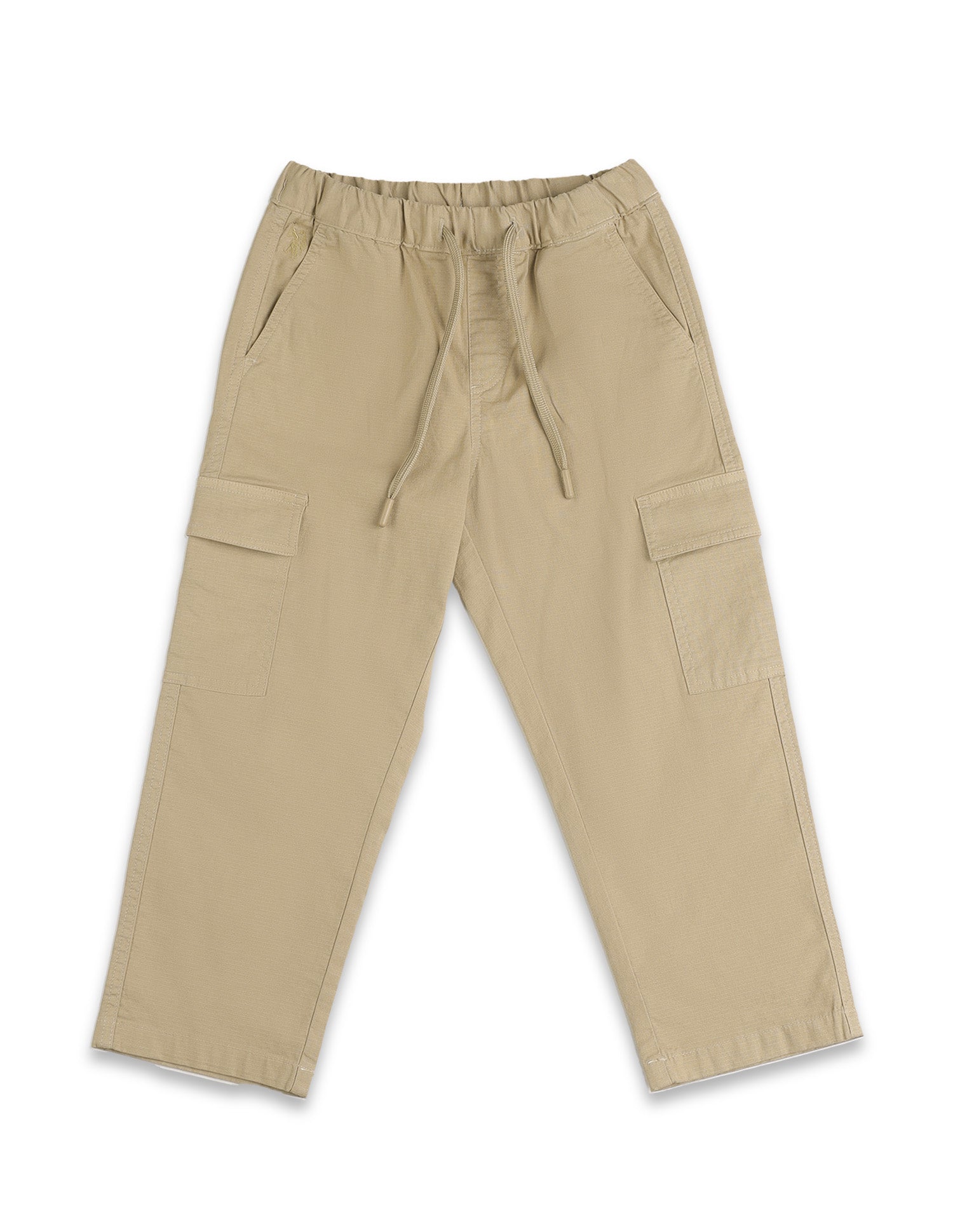 Boys Textured Relaxed Fit Cargos Khaki - U.S. POLO ASSN. | Large