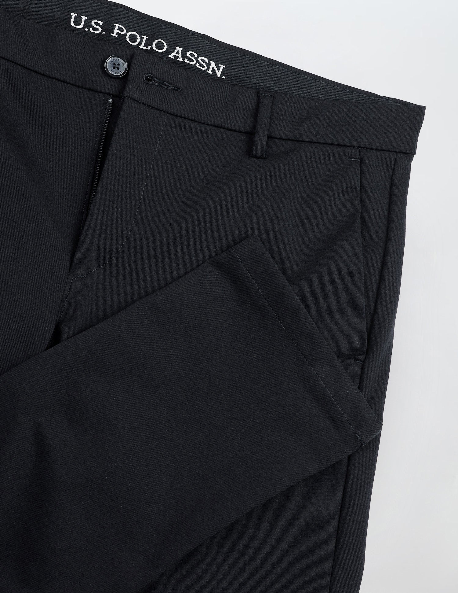 Satin Denver Slim Fit Trousers Navy - U.S. Polo Assn. India | Large