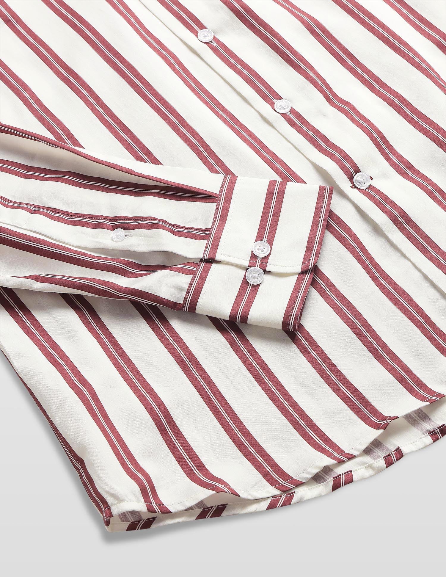 New Port Marina Vertical Striped Shirt Burgundy - U.S. Polo Assn. India | Large