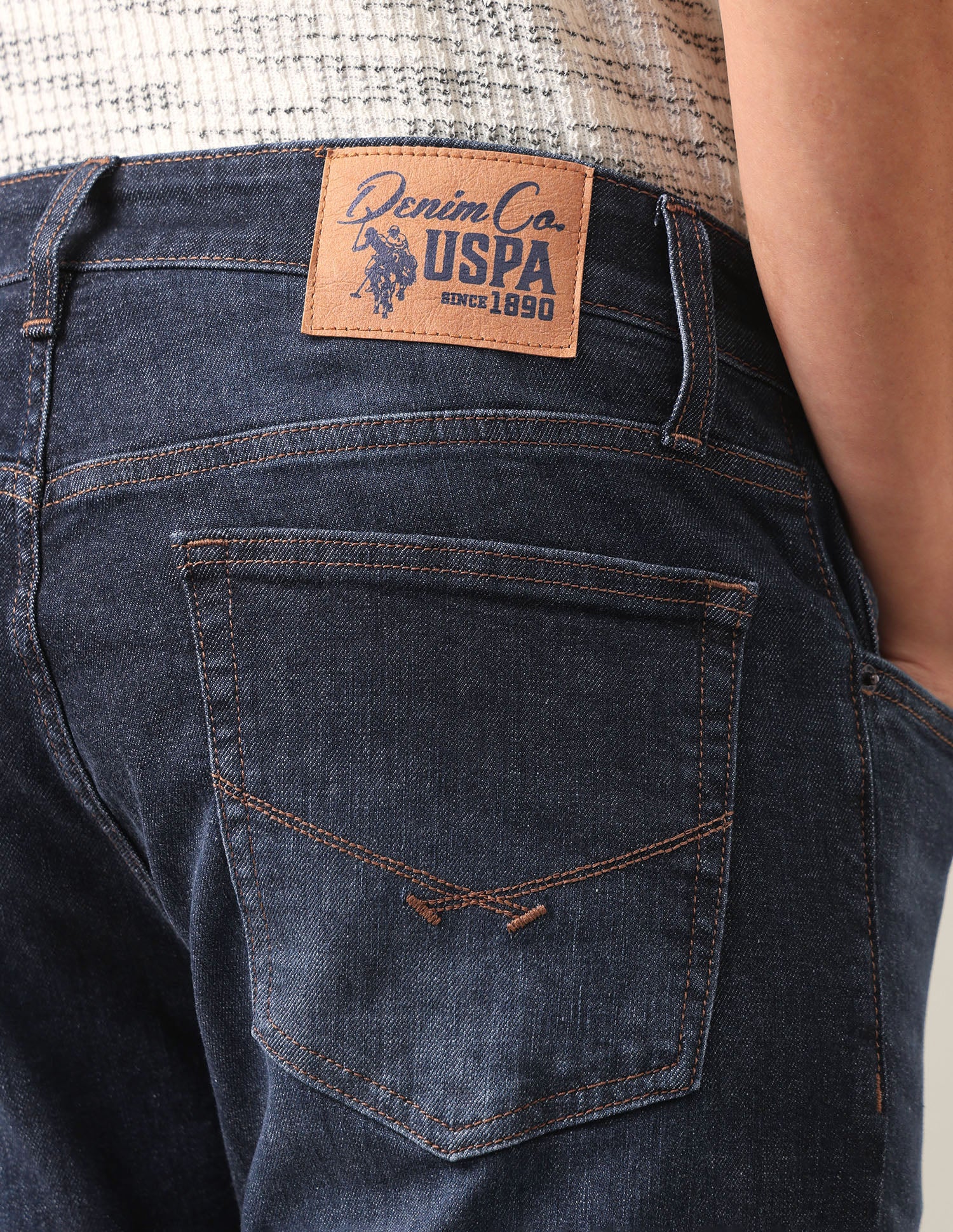 Brandon Slim-Tapered Fit Blue Jeans Blue - U.S. Polo Assn. India | Large