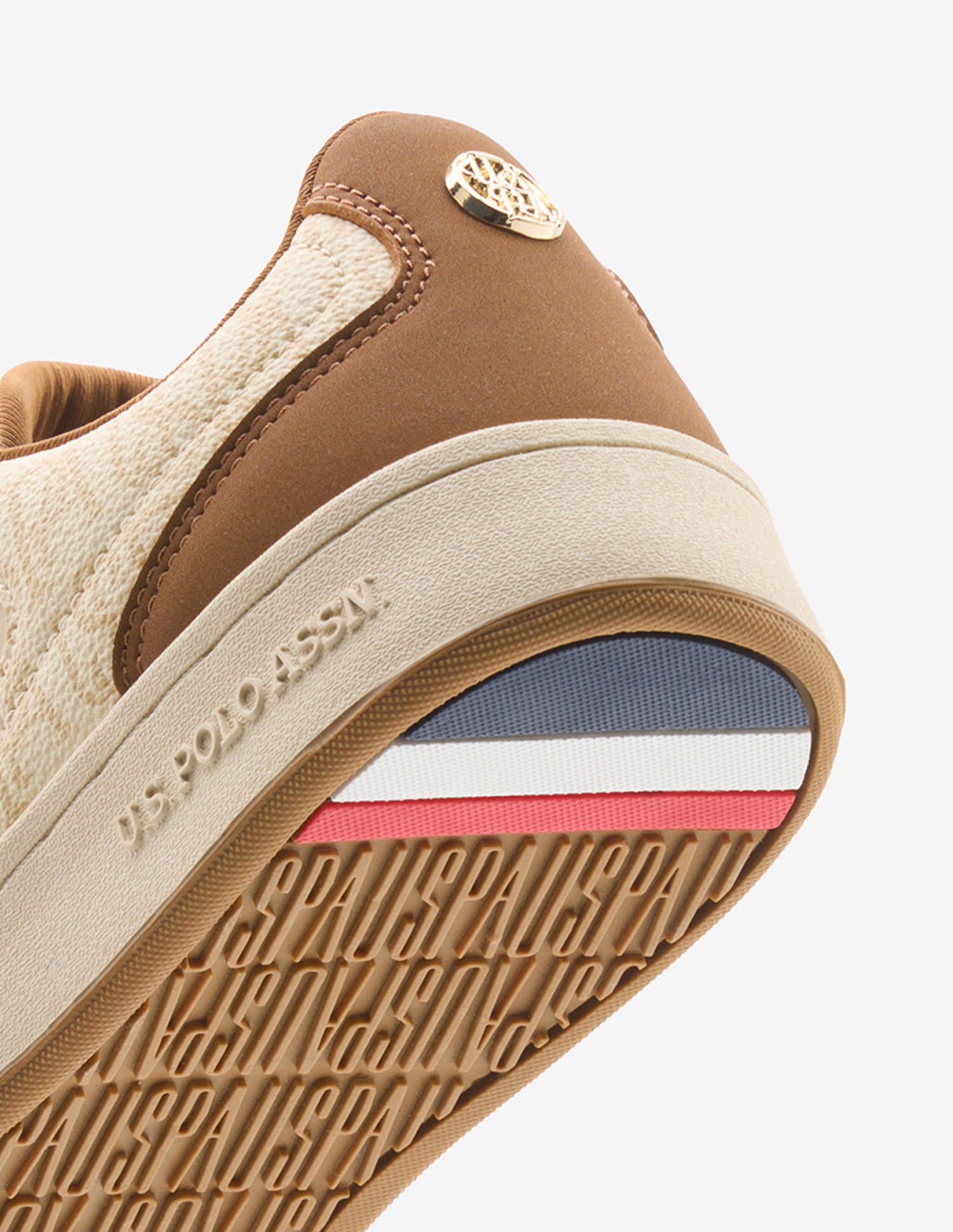 Ira Monogram Printed Sneakers Tan - U.S. Polo Assn. India | Large