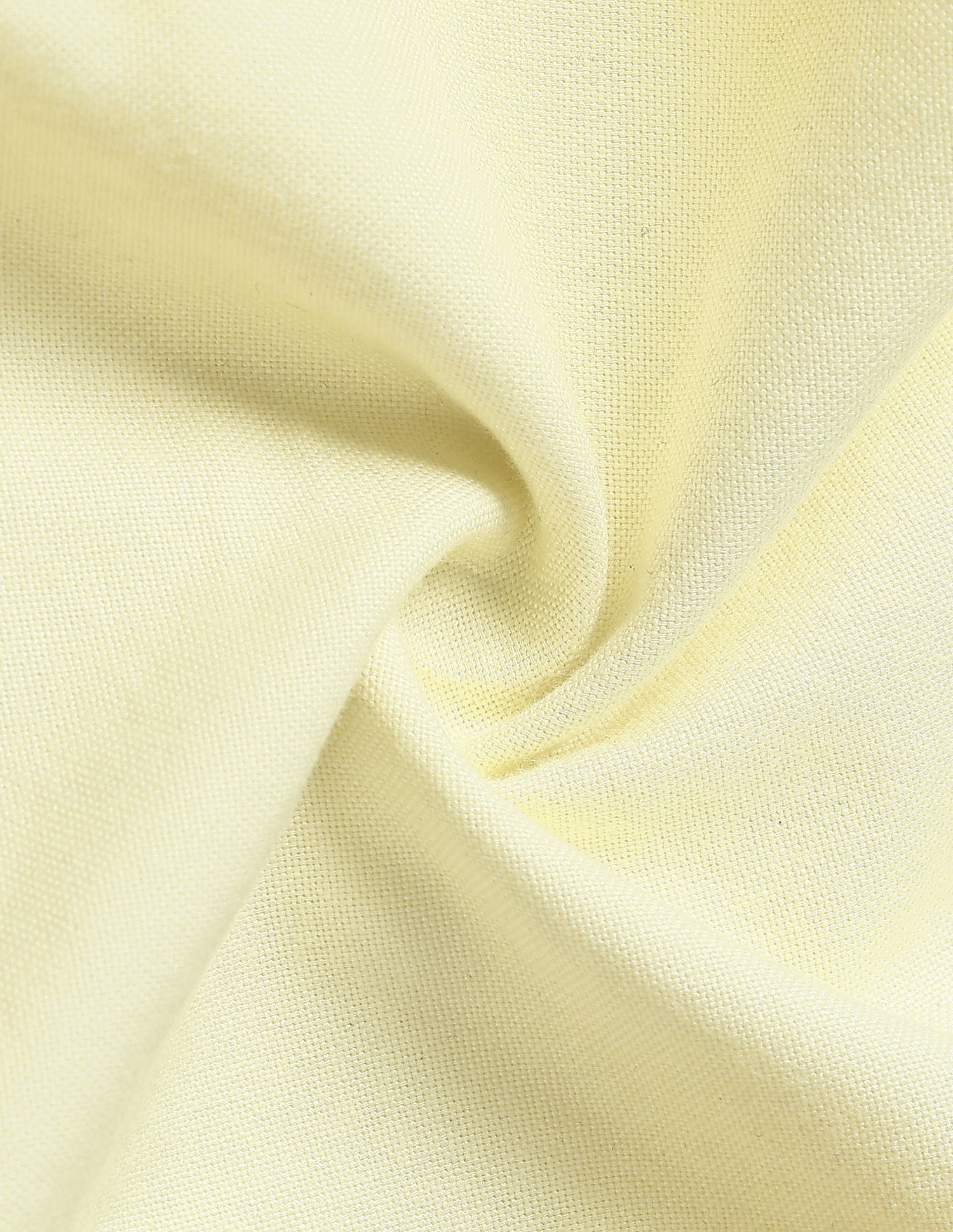 Oxford Solid Regular Fit Shirt Light Yellow - U.S. Polo Assn. India | Large