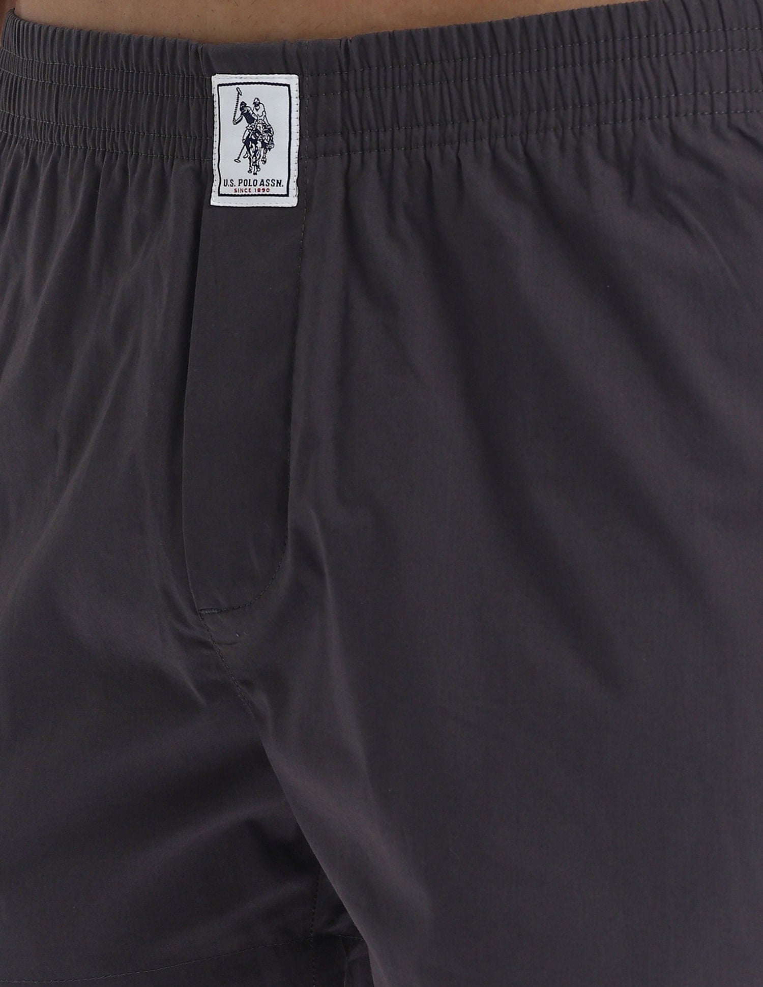 Mid Rise Soft Cotton OEX02 Boxers - Pack Of 2 Blue and Grey - U.S. POLO ASSN. | Large