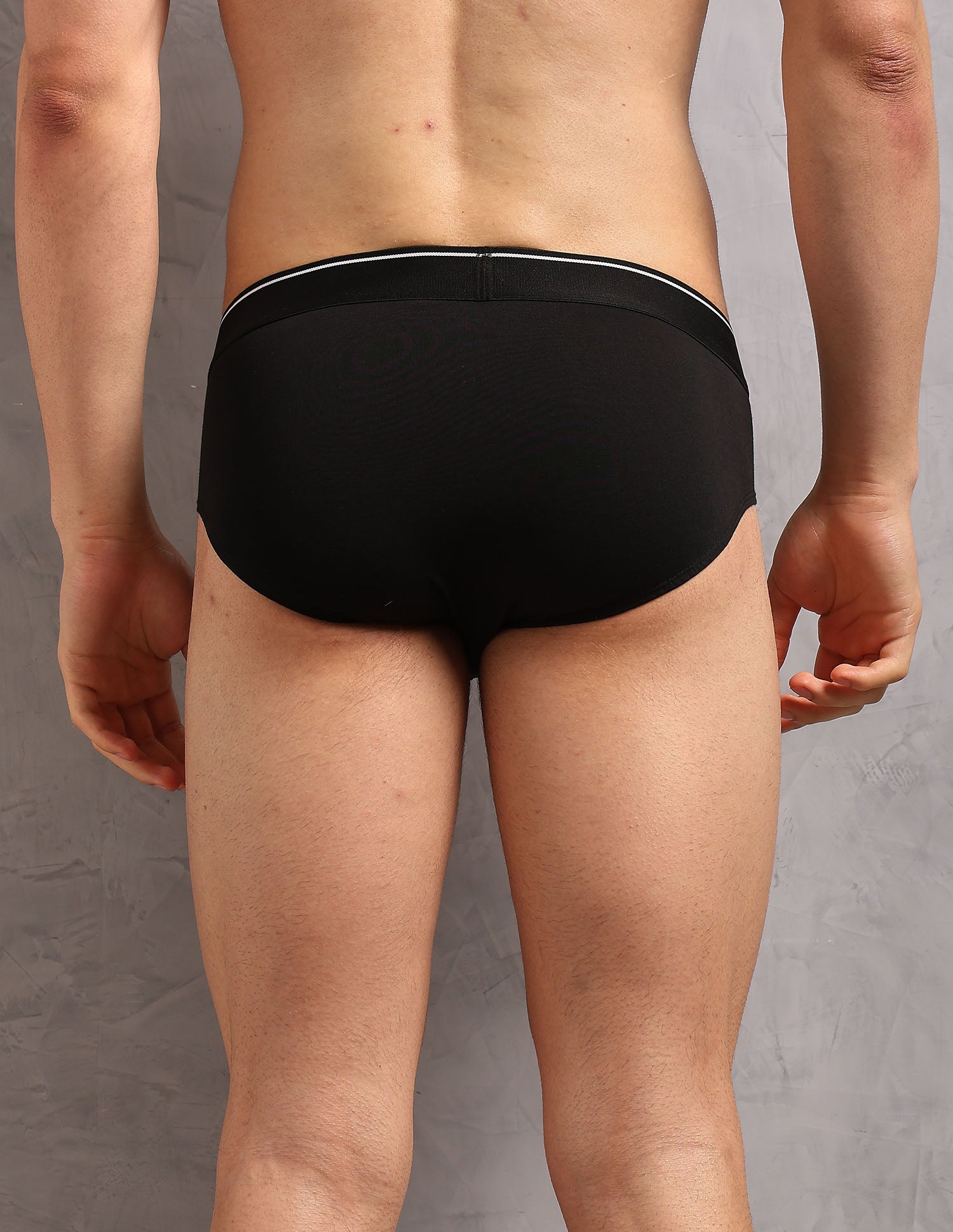 Cotton Stretch Breathable OEB18 Briefs - Pack Of 2 Uspa Black and Coco Cream - U.S. POLO ASSN. | Large