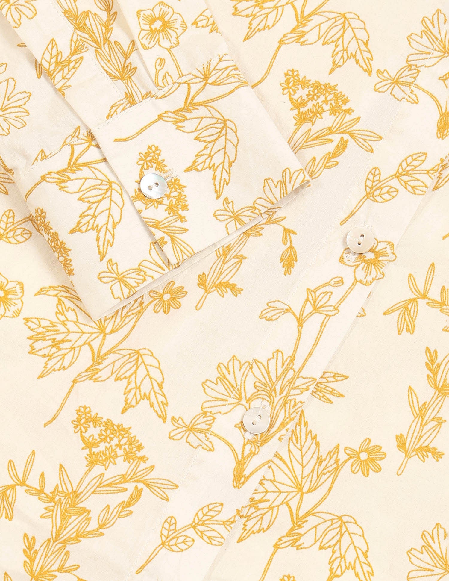 Regular Fit Floral Printed Shirt Ecru - U.S. POLO ASSN. | Large