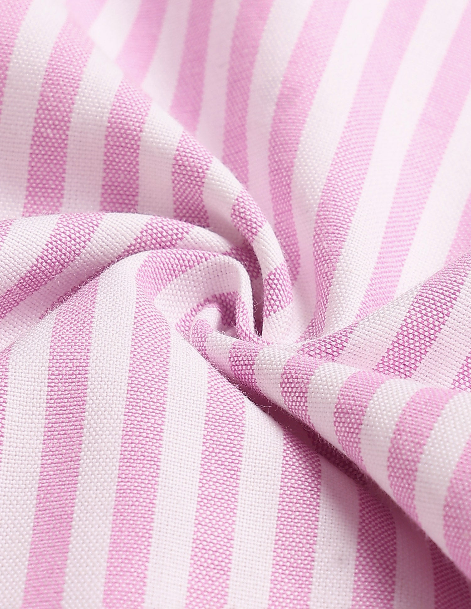 Vertical Striped Boxy Fit Shirt Light Pink - U.S. Polo Assn. India | Large