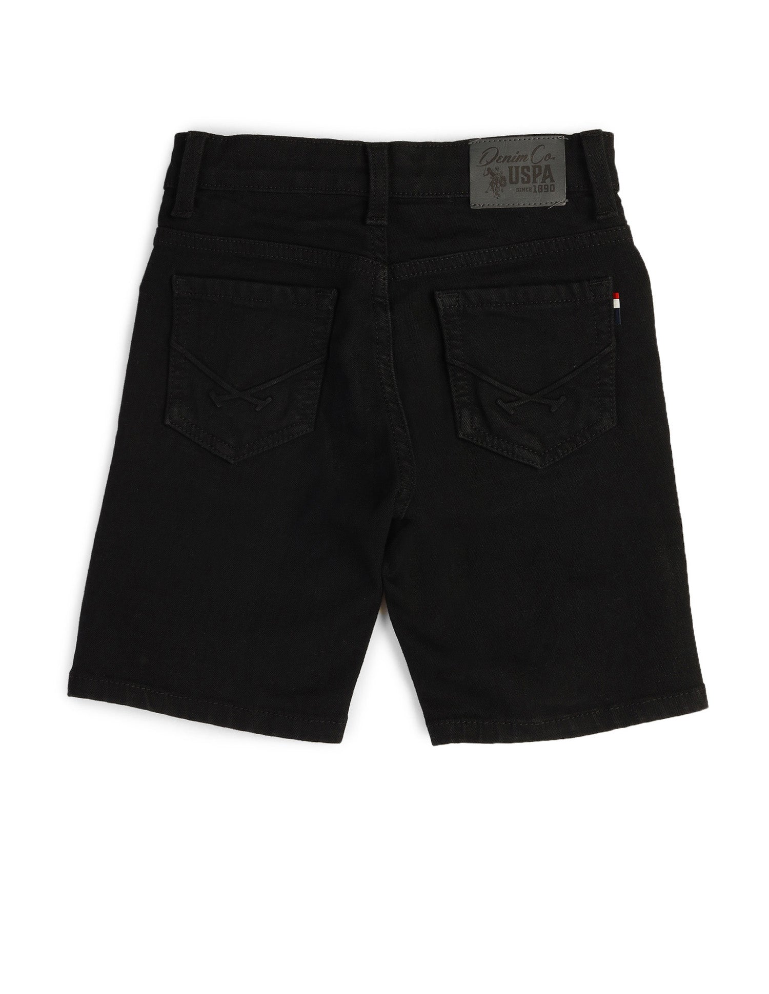 Boys Relaxed Fit Mid Rise Shorts Black - U.S. POLO ASSN. | Large