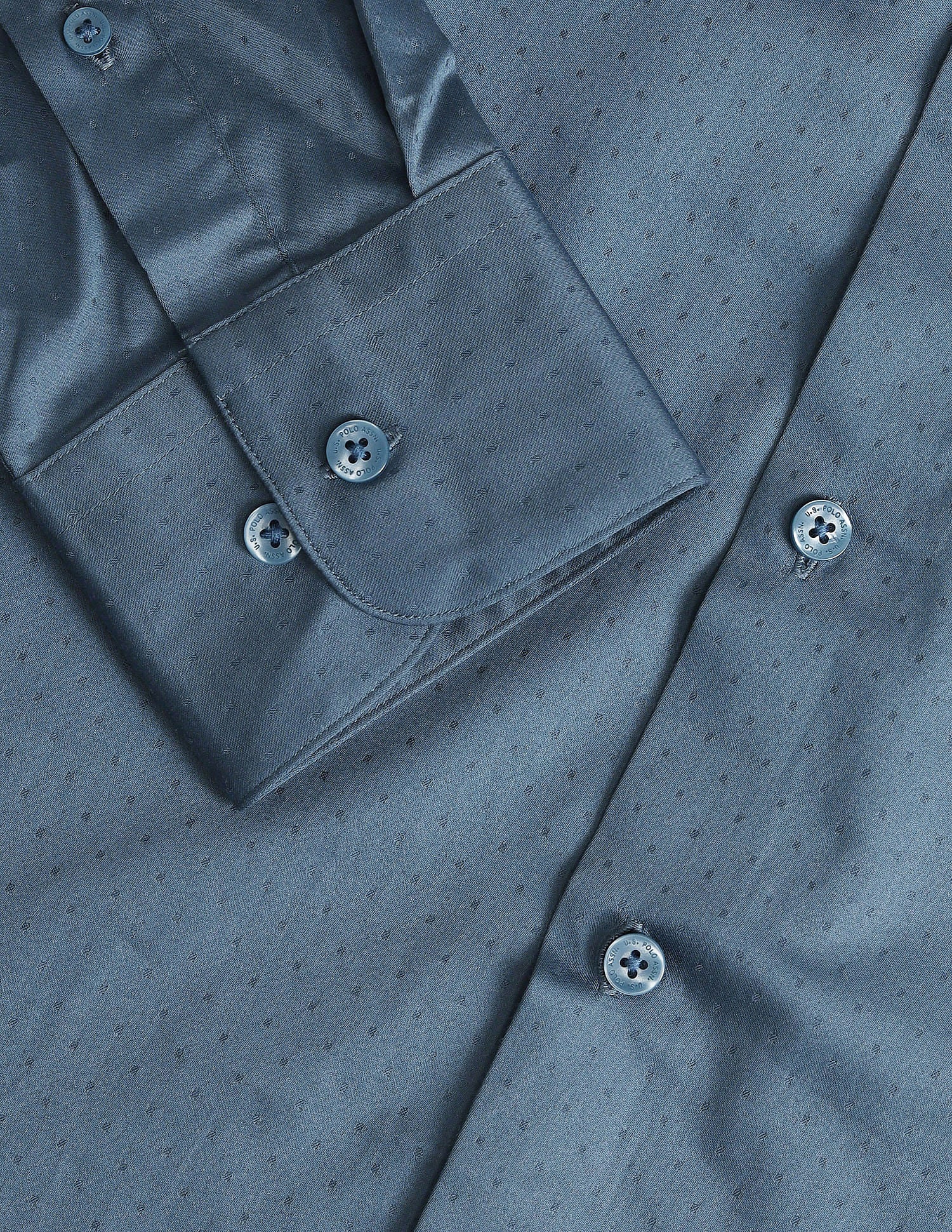 Tailored Fit Satin Shirt Teal - U.S. Polo Assn. India | Large