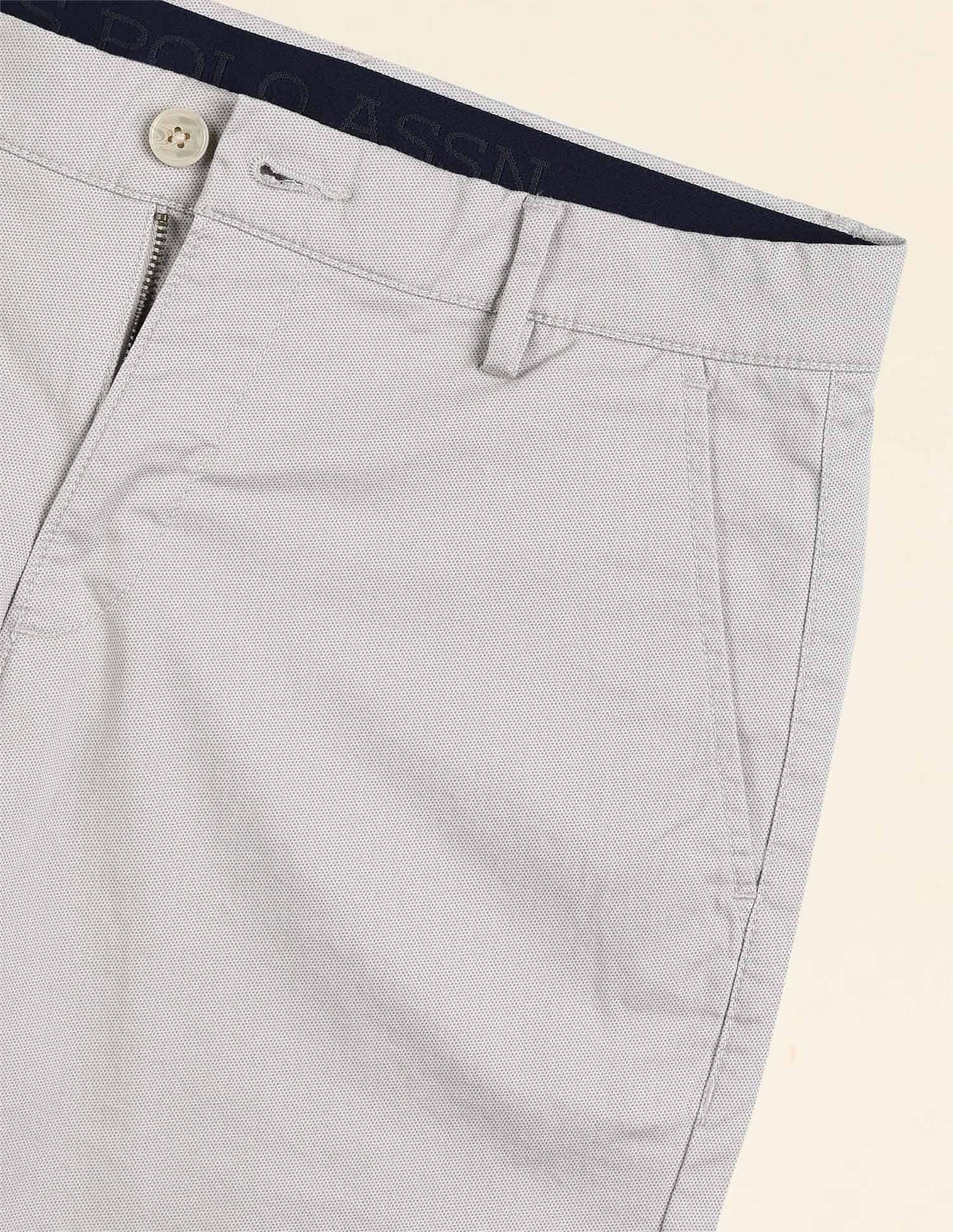 Slim Fit Solid Chino Shorts Light Grey - U.S. POLO ASSN. | Large