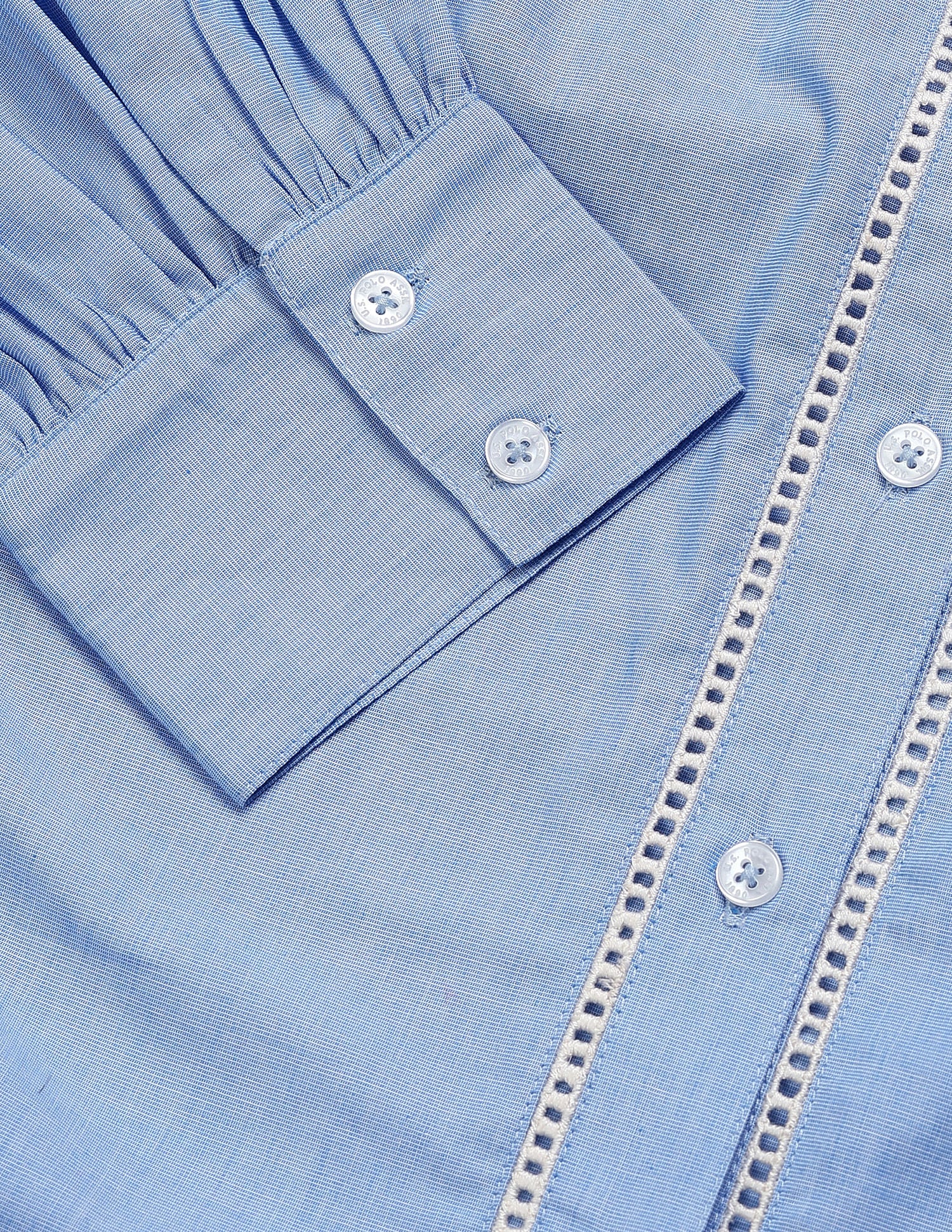 Embroidered Yoke Shirt Blue - U.S. POLO ASSN. | Large