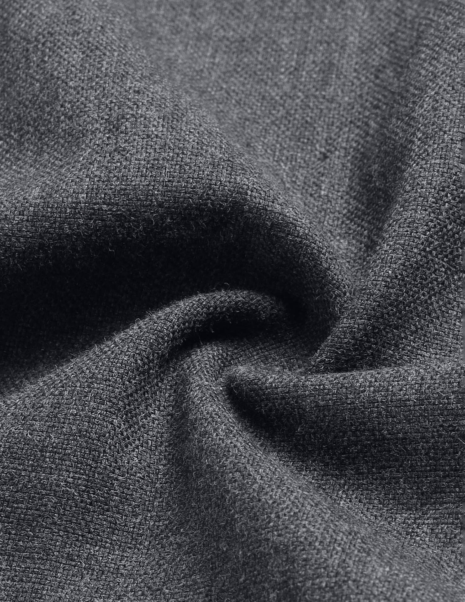 Heathered Tailored Fit Shirt Dark Grey - U.S. Polo Assn. India | Large