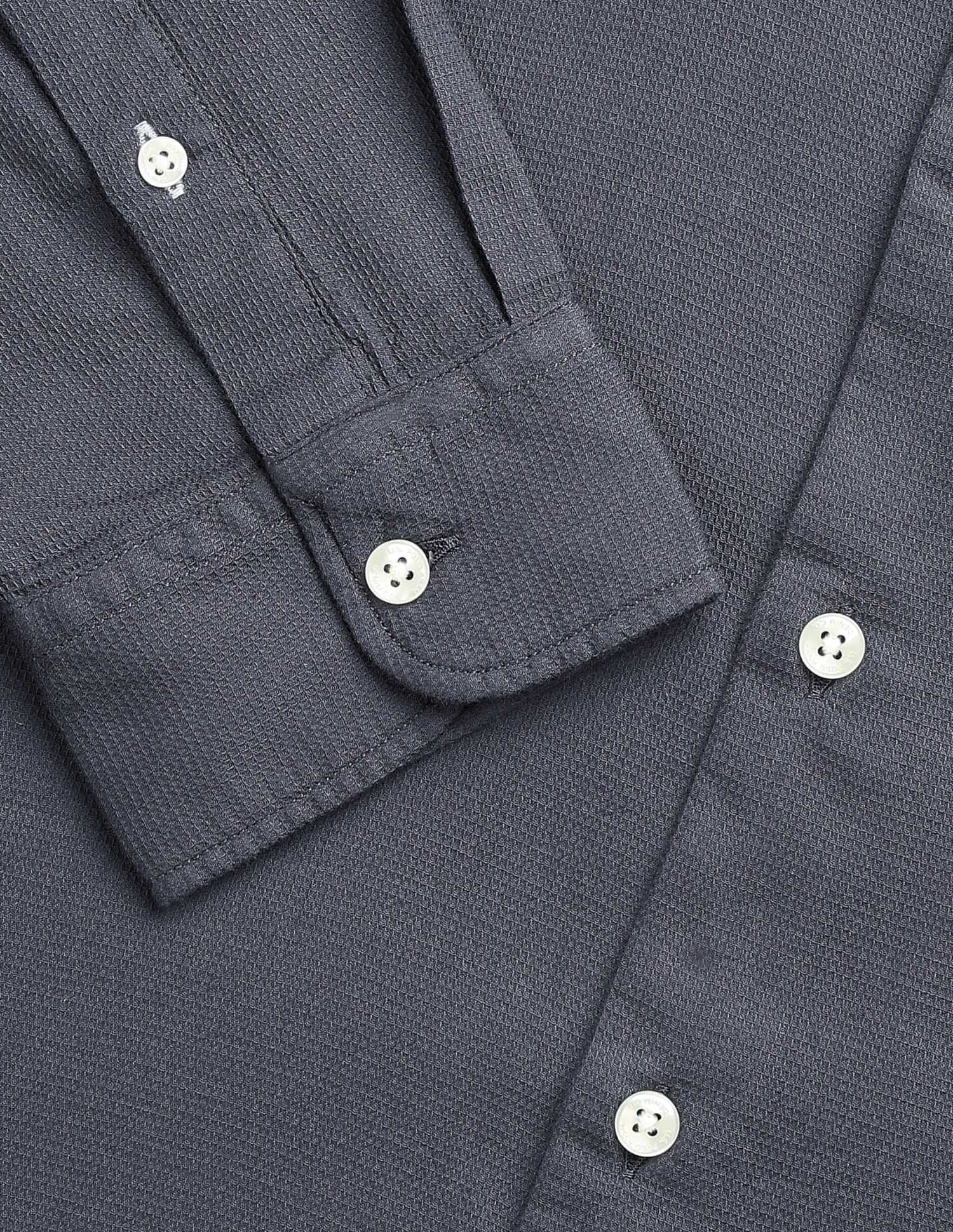 Textured Regular Fit Shirt Charcoal - U.S. POLO ASSN. | Large