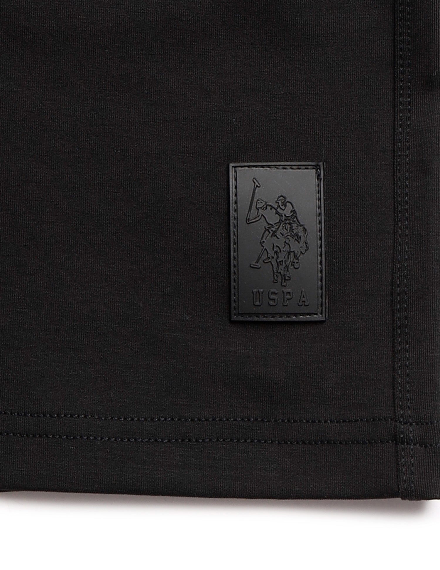 Mid Rise Comfort Fit PS003-PL Lounge Shorts - Pack Of 1 Black - U.S. Polo Assn. India | Large