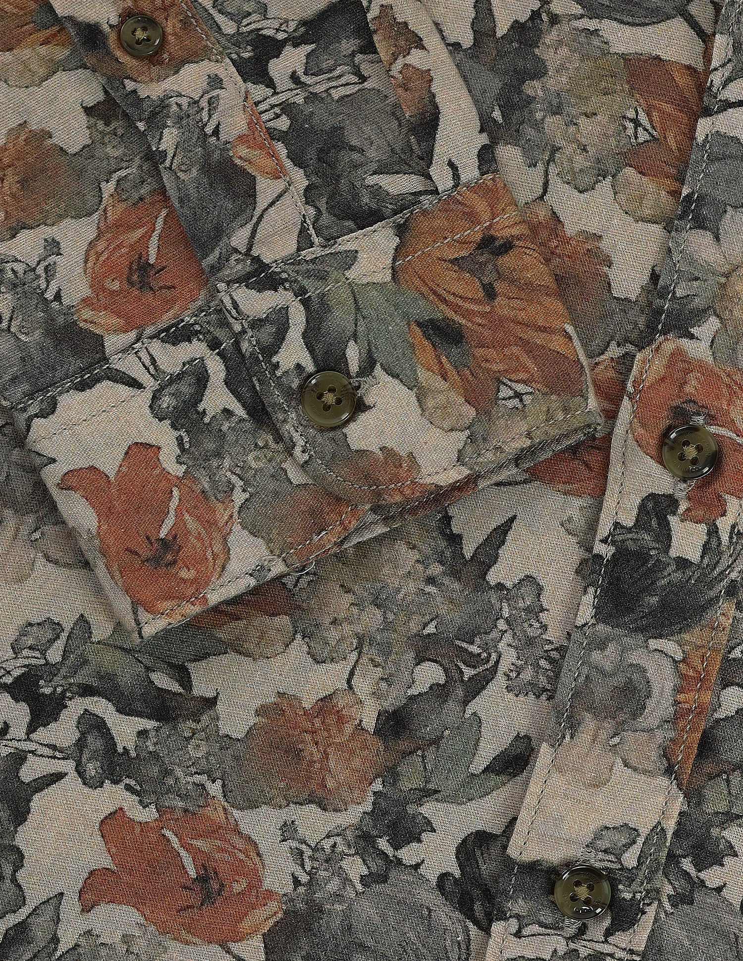 Slim Fit Floral Shirt Grey - U.S. Polo Assn. India | Large
