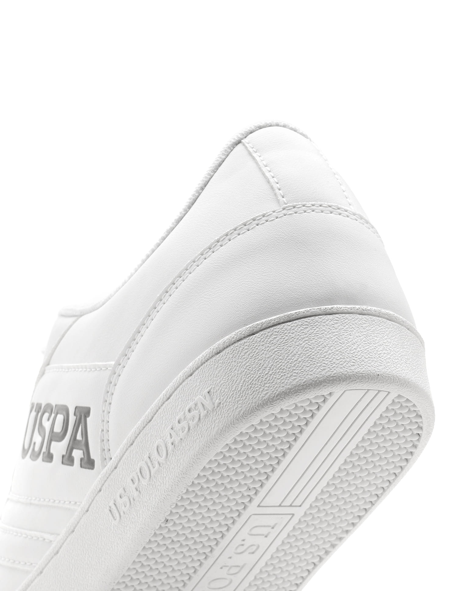 Round Toe Solid Gala Sneakers White - U.S. Polo Assn. India | Large