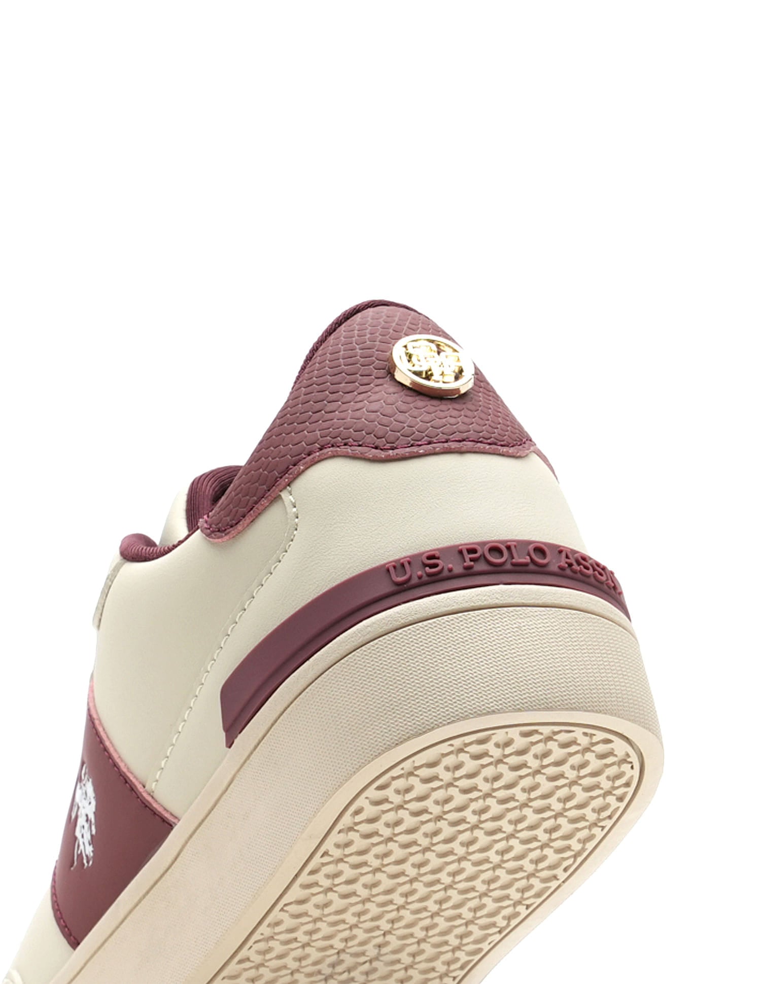 Women Metallic Logo Uno Sneakers Nude - U.S. Polo Assn. India | Large