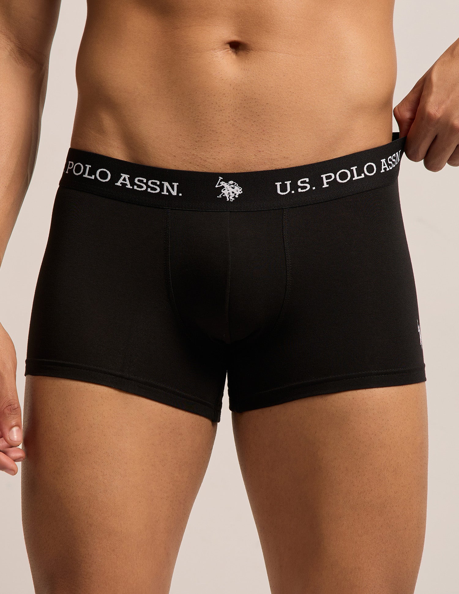 All Day Breathable OET26 Trunks - Pack of 3 Olive|Uspa Black|Olive - U.S. Polo Assn. India | Large