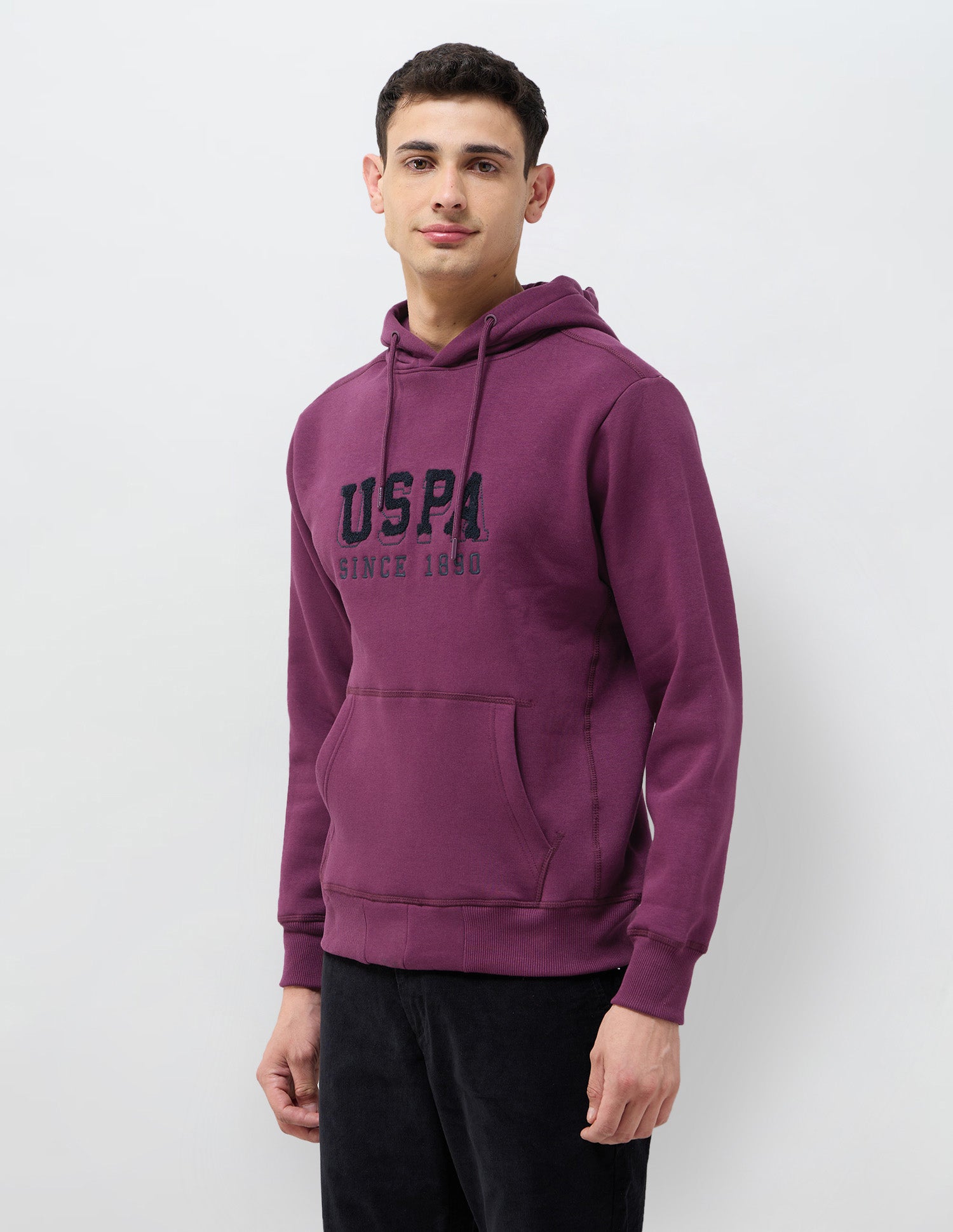 Brand Embroidered Regular Fit Sweatshirt Violet - U.S. POLO ASSN. | Large