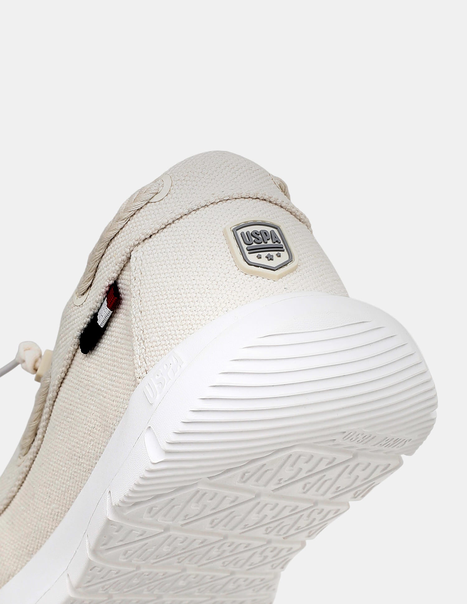 Round Toe Slip Ons Ashton Sneakers Beige - U.S. Polo Assn. India | Large