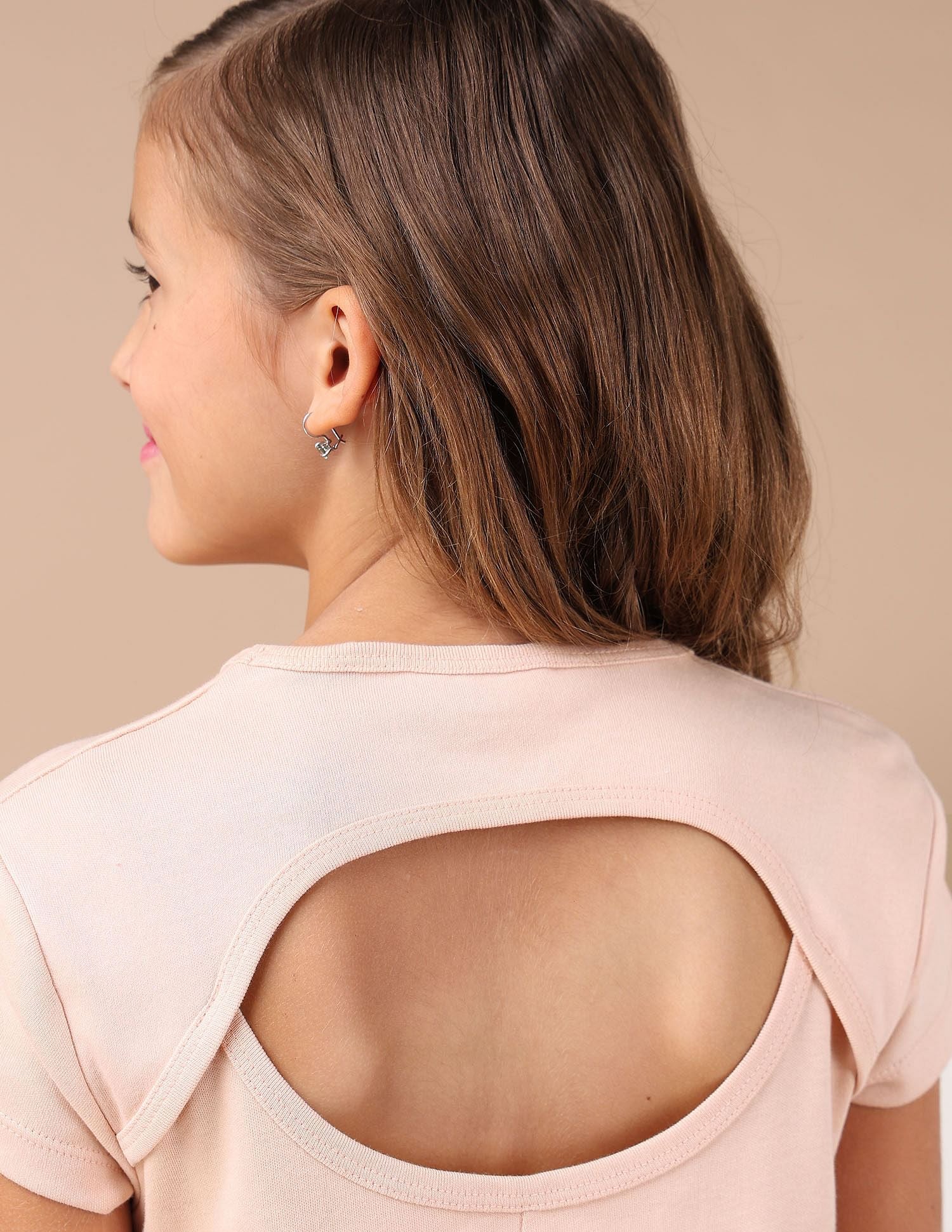 Girls Brand Printed A Line Dress Beige - U.S. POLO ASSN. | Large