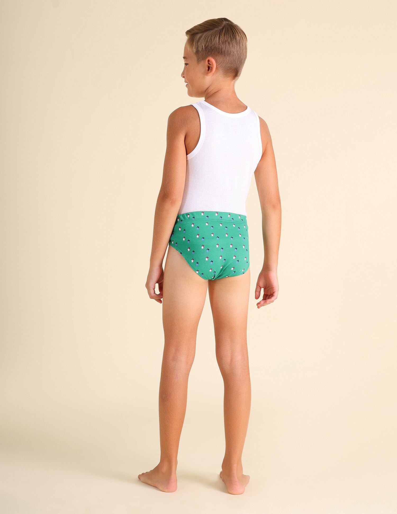 Mid Rise Pure Cotton EKB02 Briefs - Pack Of 3 Blue, Lime Green and Green - U.S. POLO ASSN. | Large