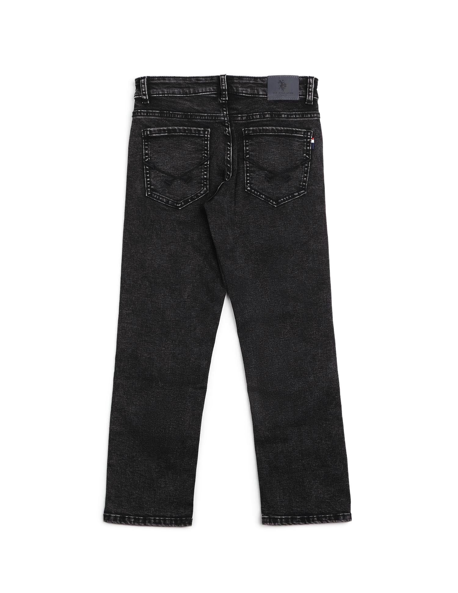 Boys Acid Wash Relaxed Fit Jeans