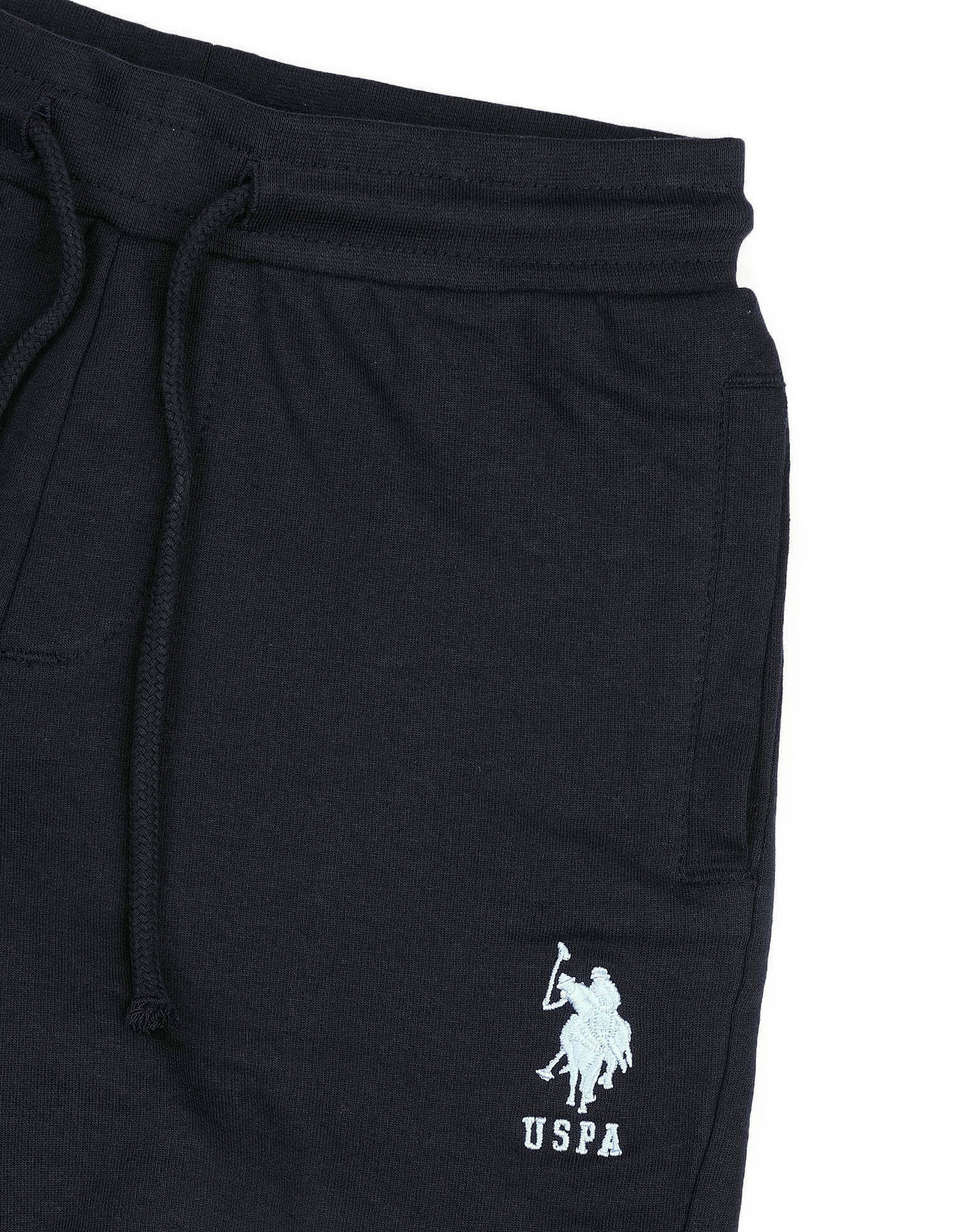 Boys Pure Cotton Mid Rise Shorts Navy - U.S. POLO ASSN. | Large