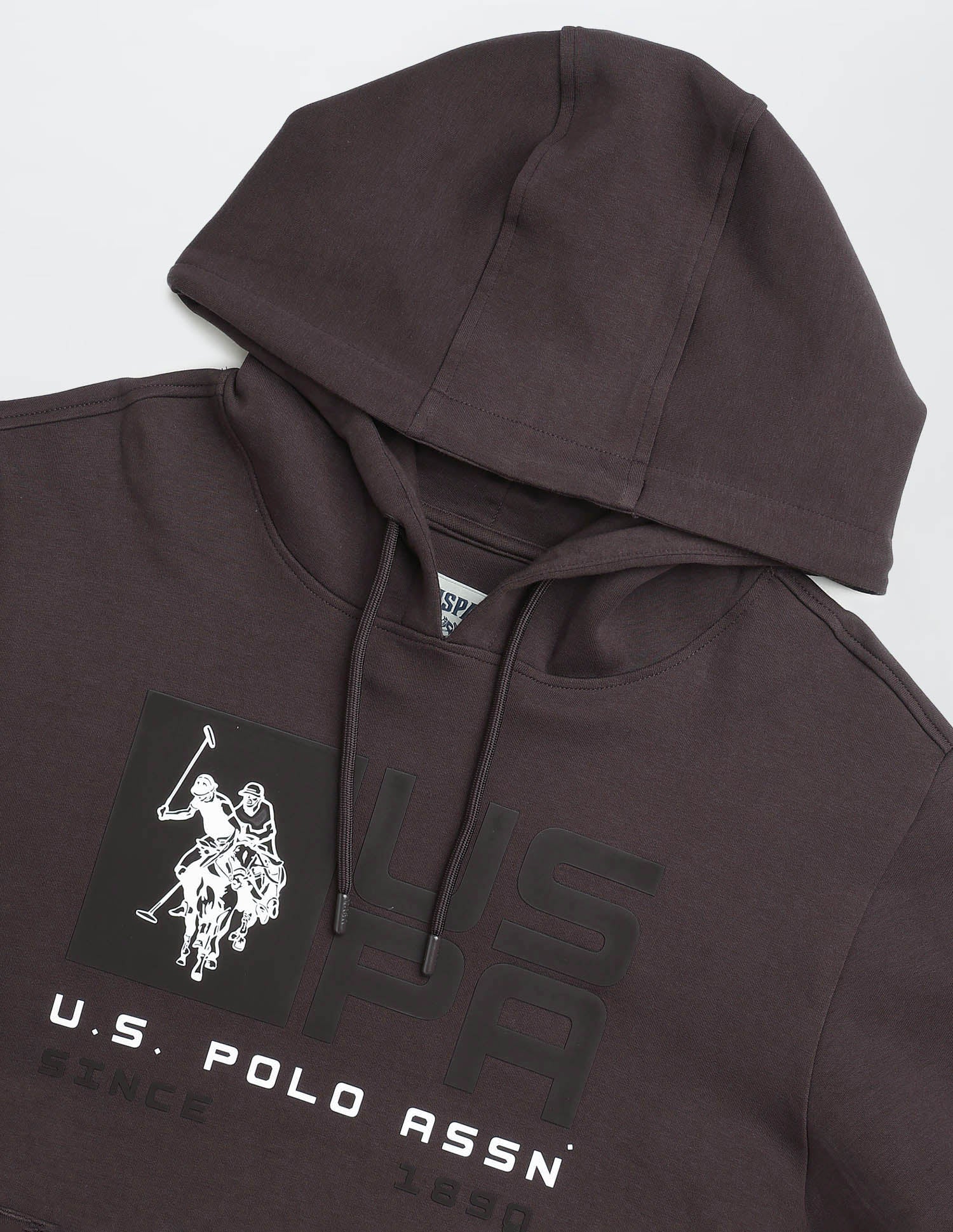 Brand Printed Regular Fit Sweatshirt Dark Brown - U.S. POLO ASSN. | Large