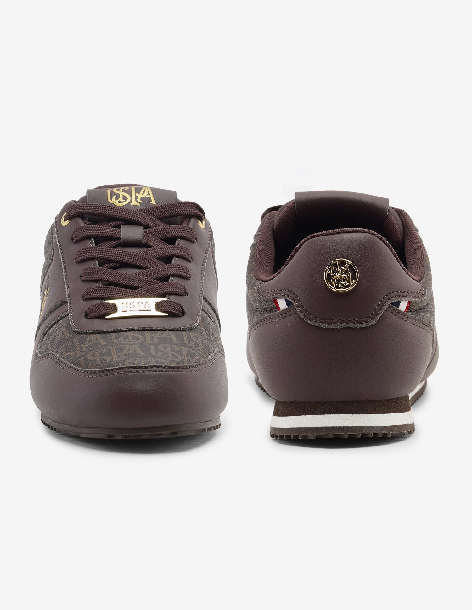 Printed Jimena Sneakers Brown - U.S. Polo Assn. India | Large