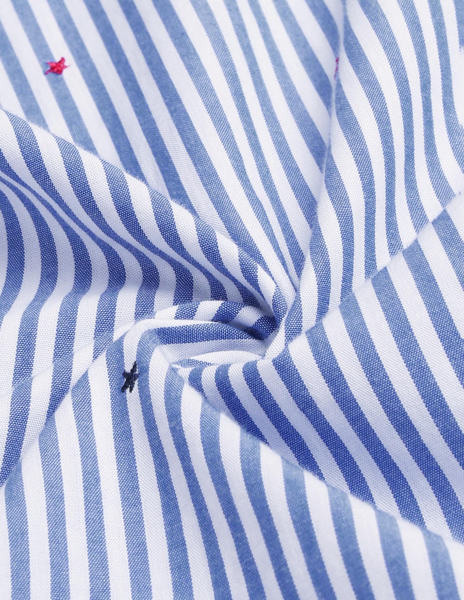 Vertical Striped Shirt With Embroidery Blue - U.S. Polo Assn. India | Large